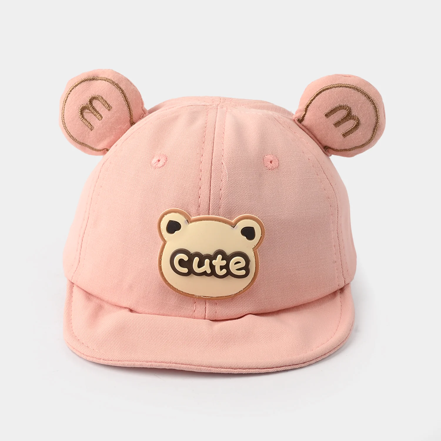 Baby Sun Protection Stylish Cap 3M+| Cute Pink 1550 - Image 3