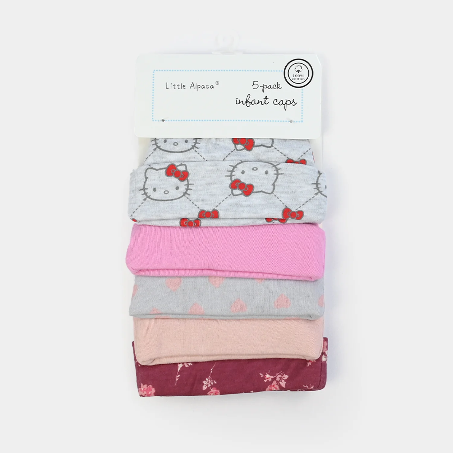 Infant Cap/Hat Set 5Pcs - Image 3