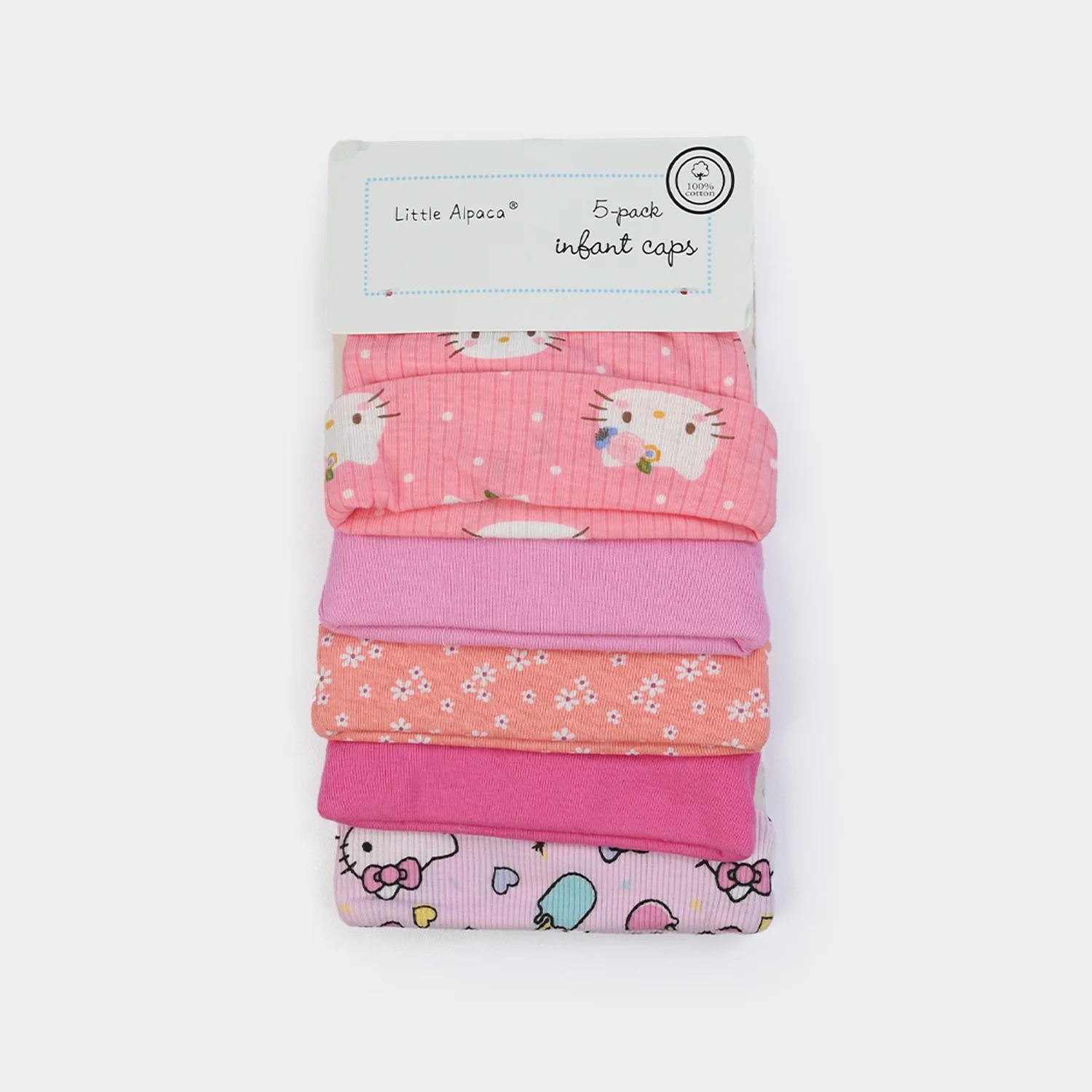 Infant Cap/Hat Set 5Pcs - Image 3