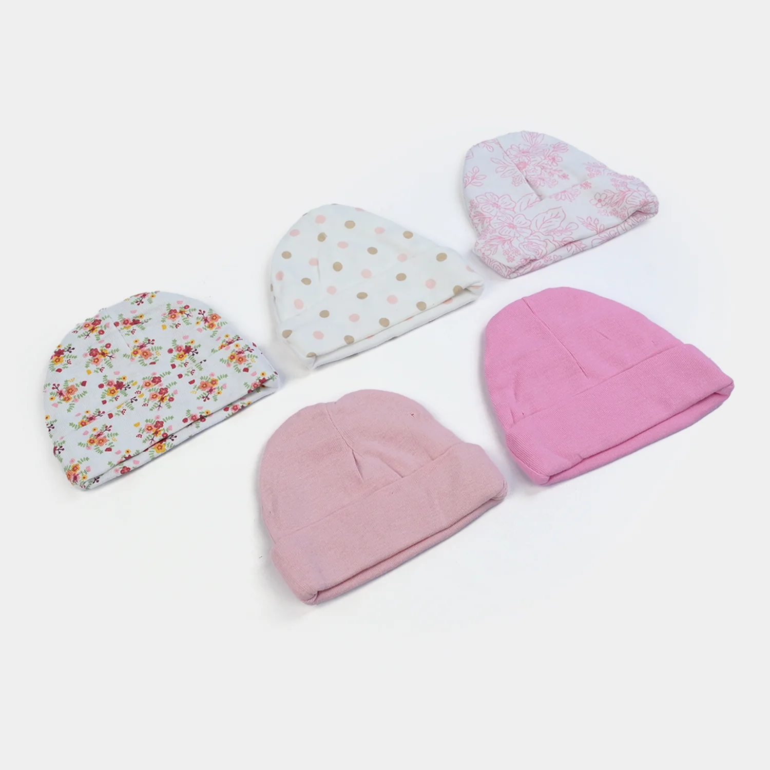 Infant Cap/Hat Set 5Pcs - Image 2
