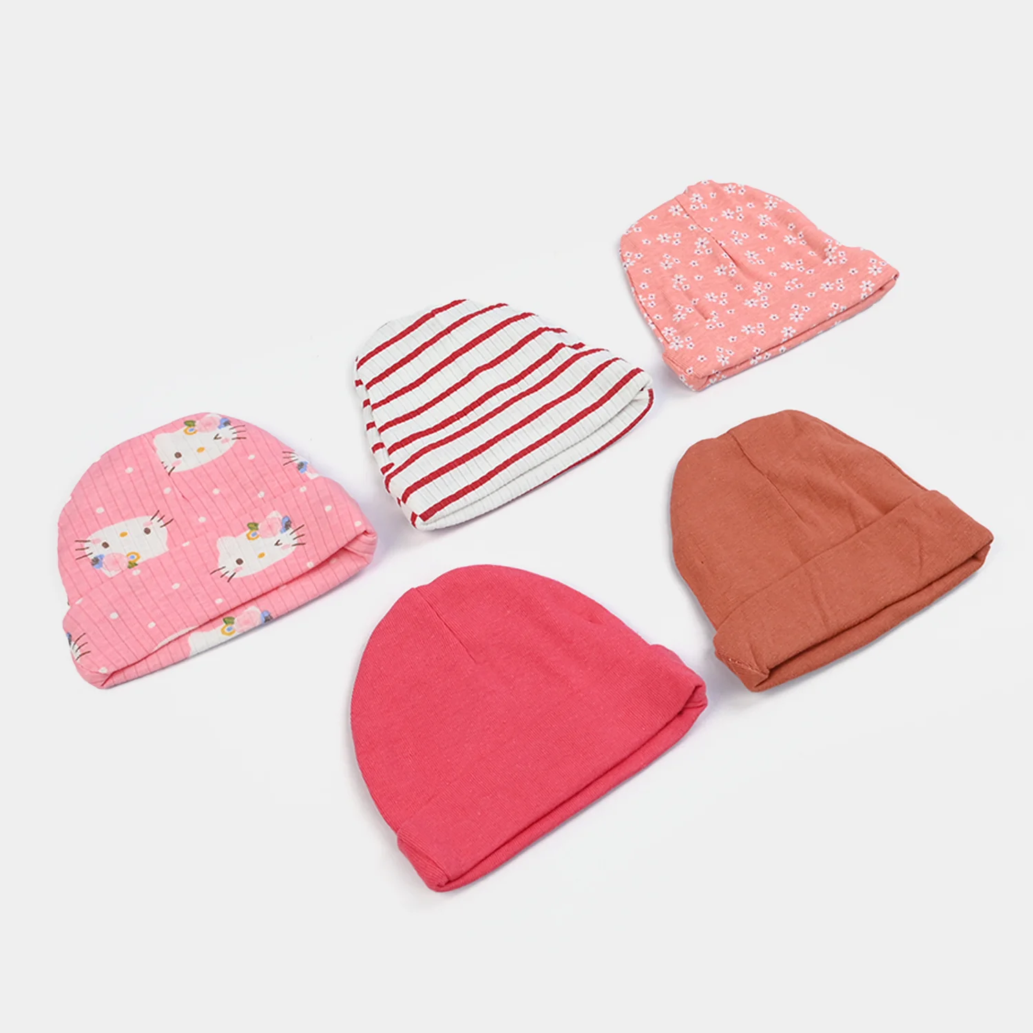 Infant Cap/Hat Set 5Pcs - Image 2