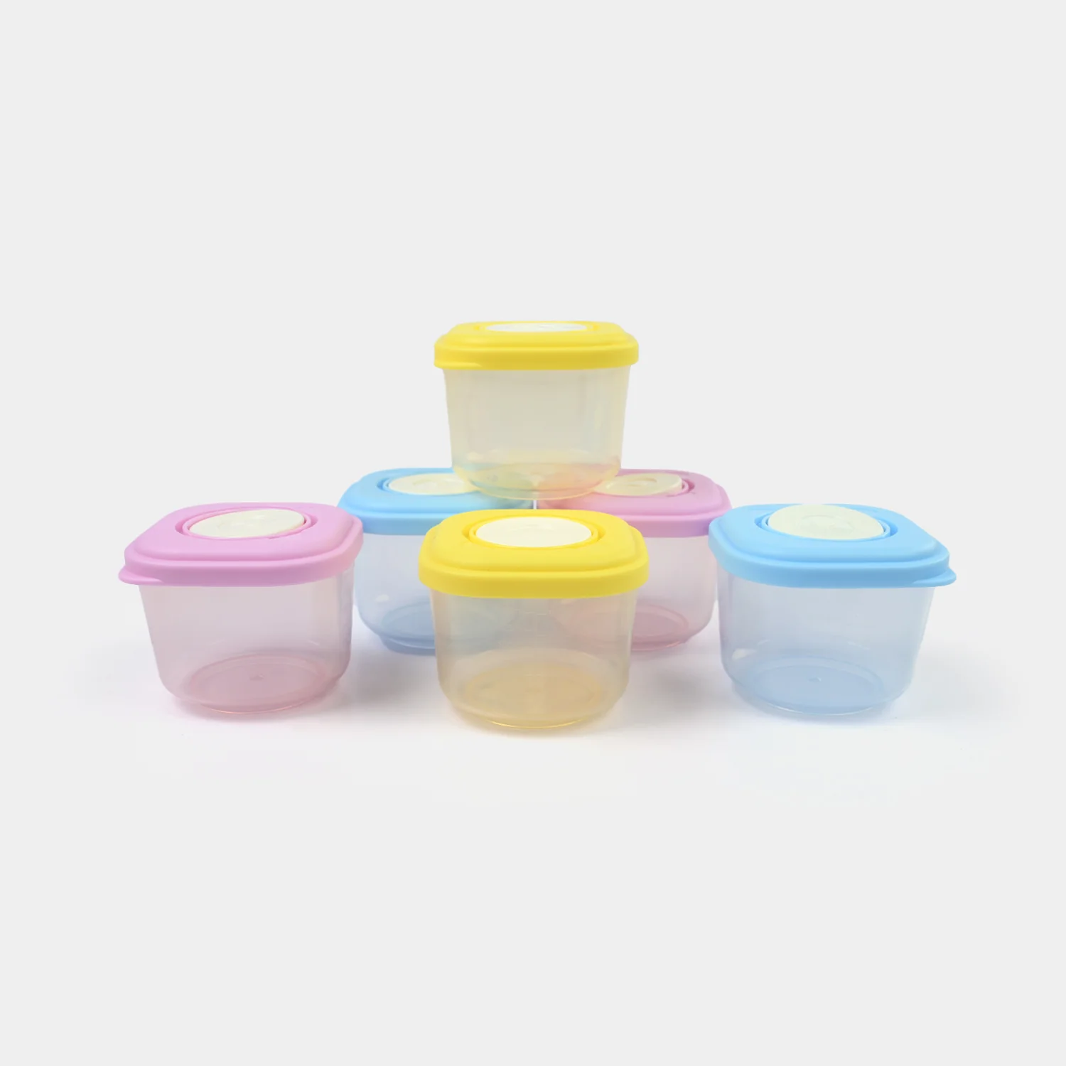 Baby Food Storage Containers Set (6 Pcs)