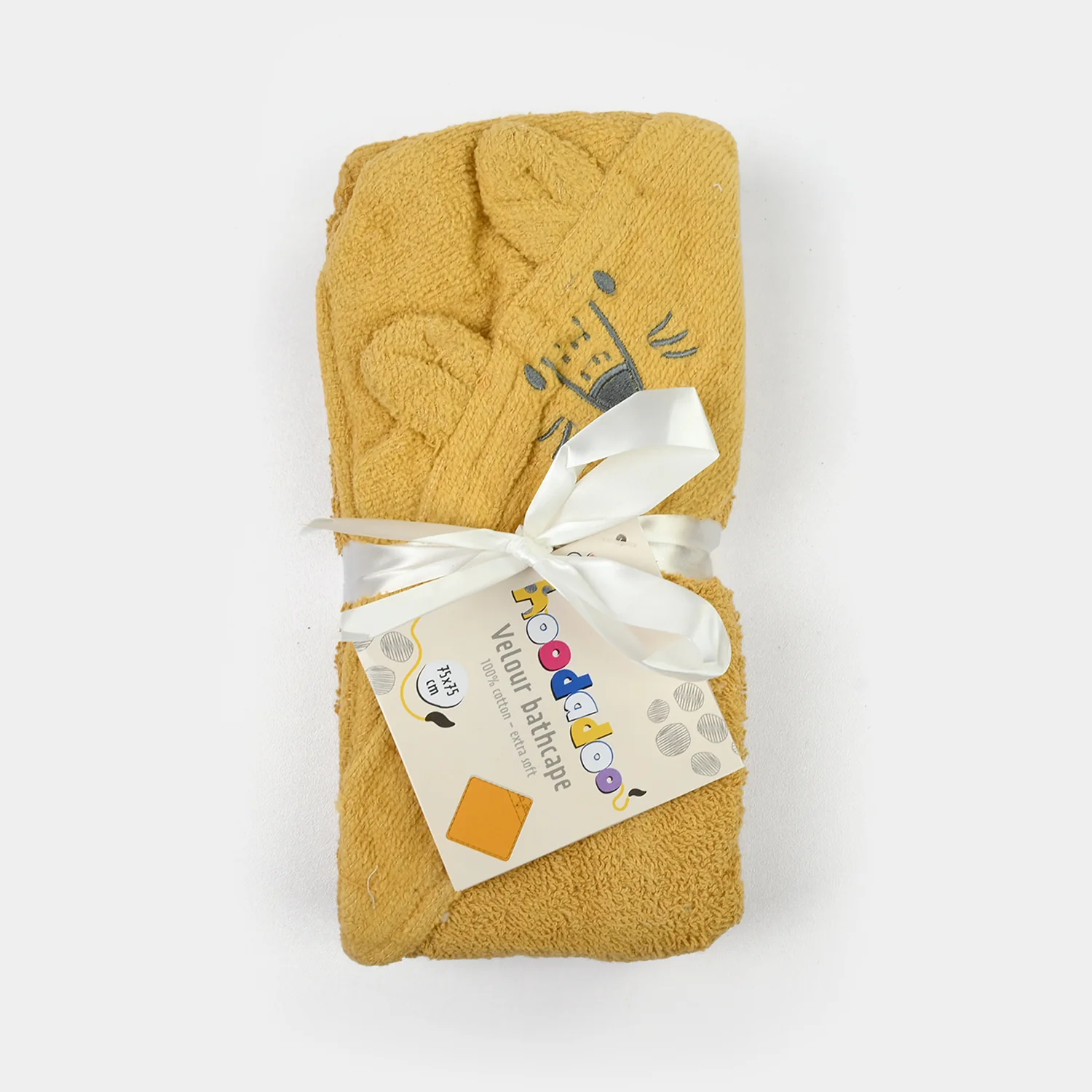 Baby Hooded Bath Towel 75x75 - Image 3