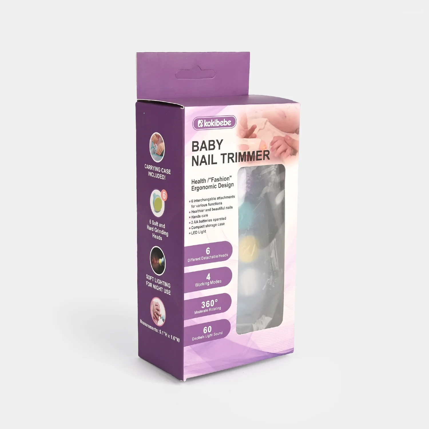 Gentle & Safe Electric Baby Nail Trimmer Kit - Image 3