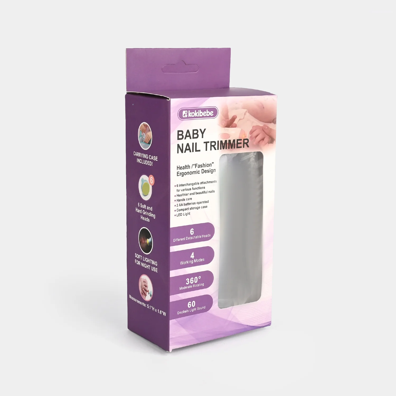Gentle & Safe Electric Baby Nail Trimmer Kit - Image 3