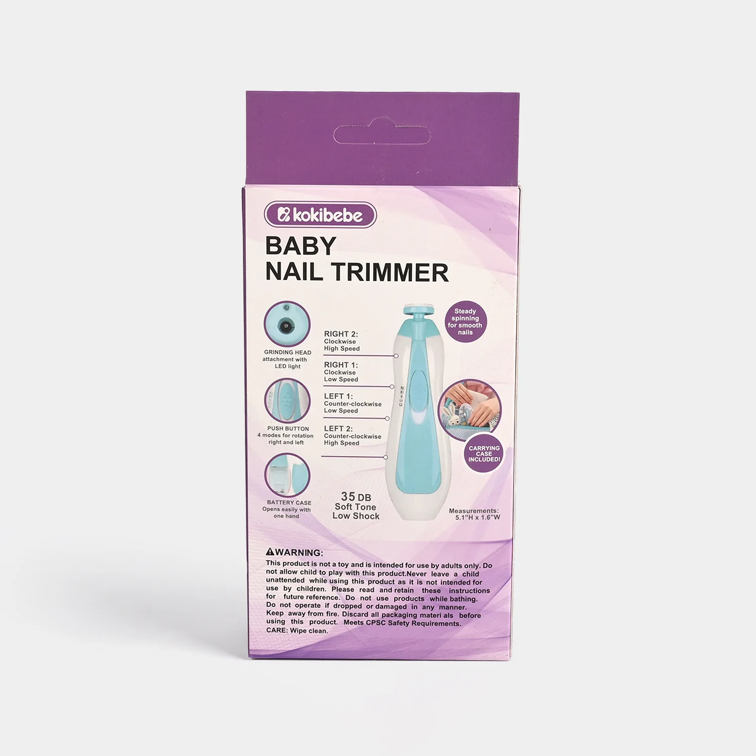 Gentle & Safe Electric Baby Nail Trimmer Kit - Image 7