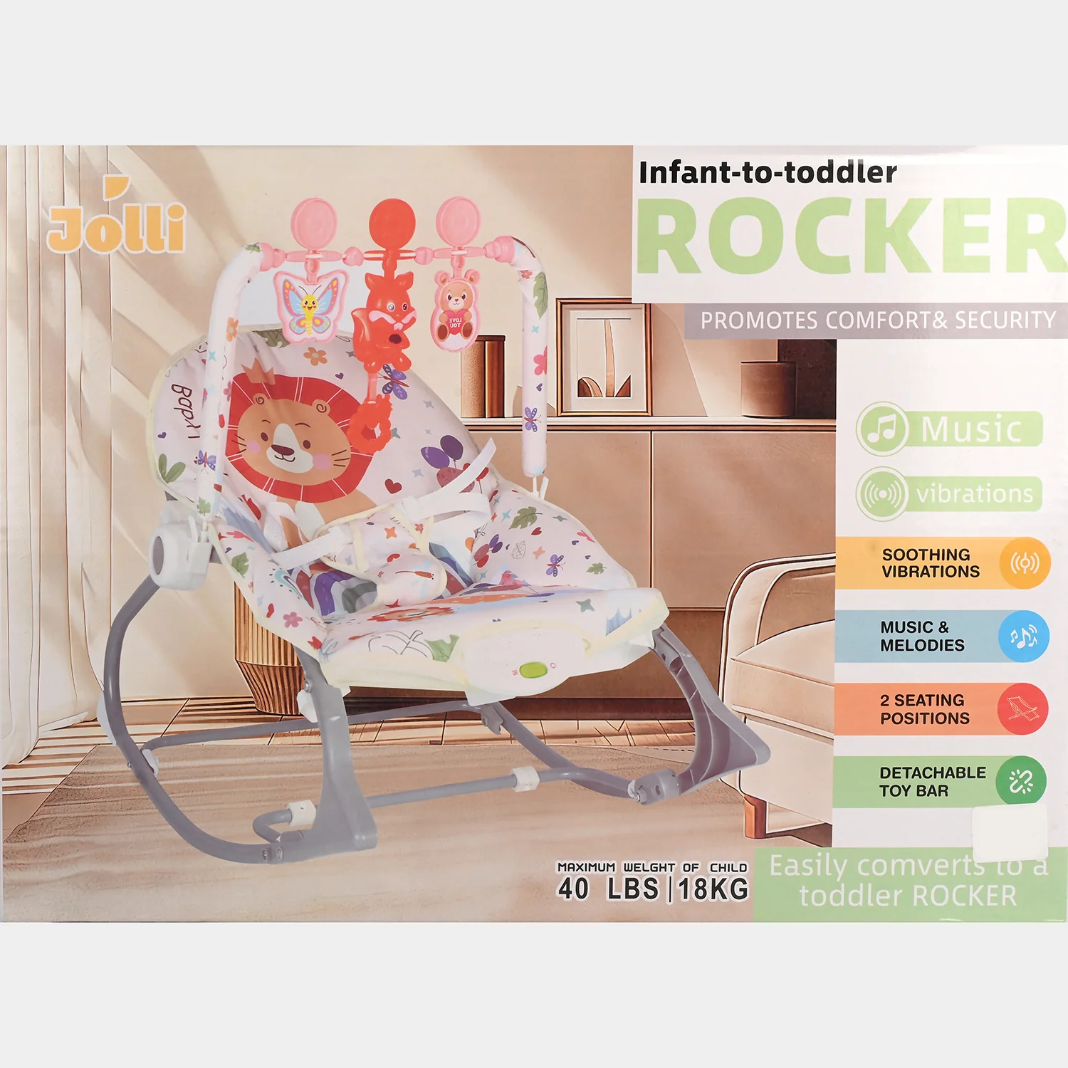 Baby Rocker 305 Pink - Image 3