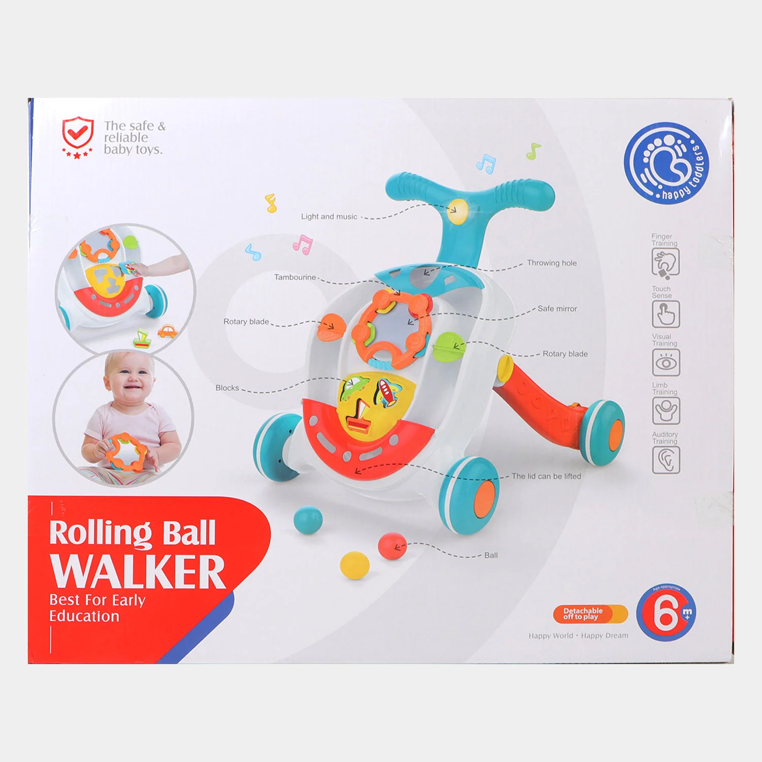 Baby Rolling Ball Walker With Light & Music - Image 5