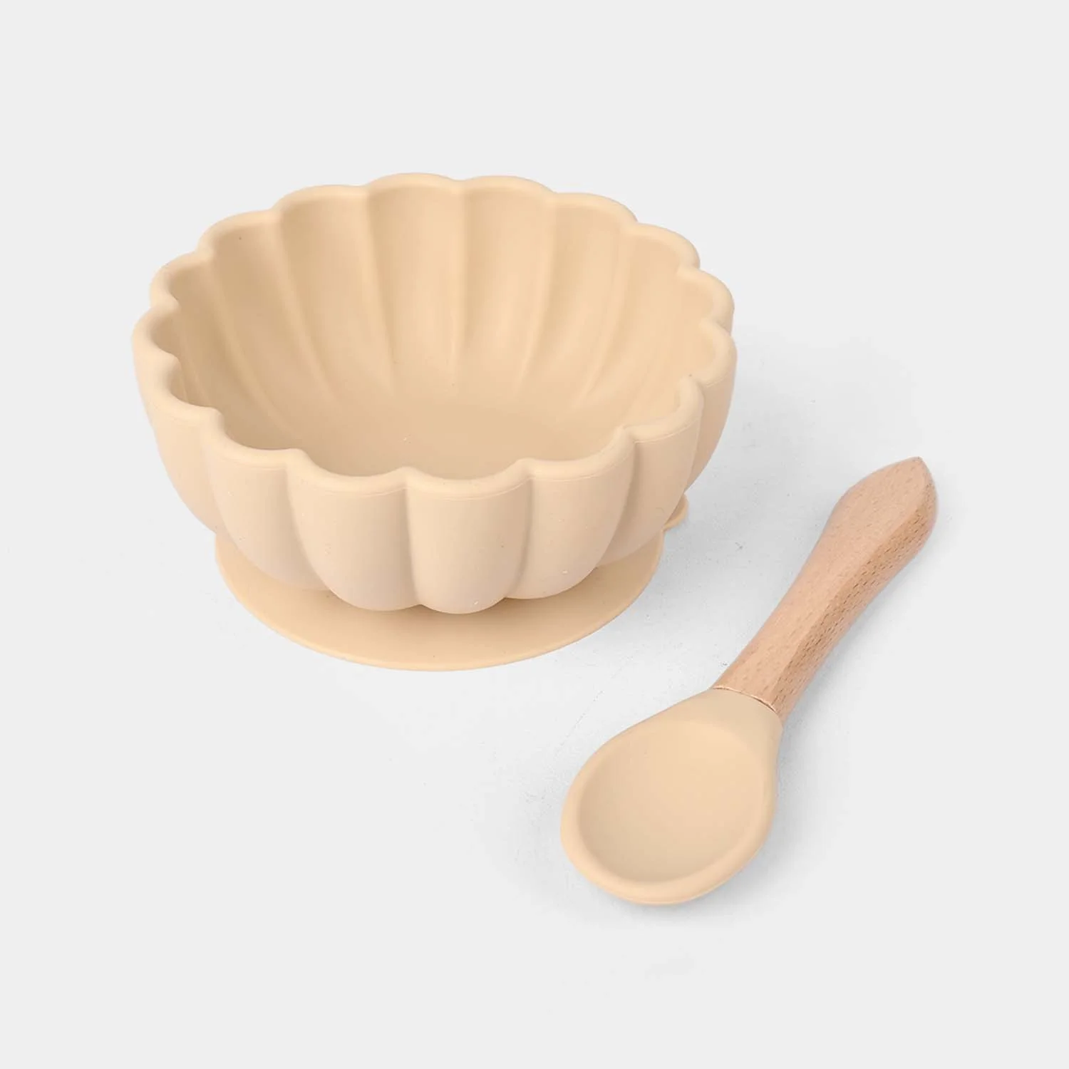 Baby Silicone Feeding Bowl With Spoon Set