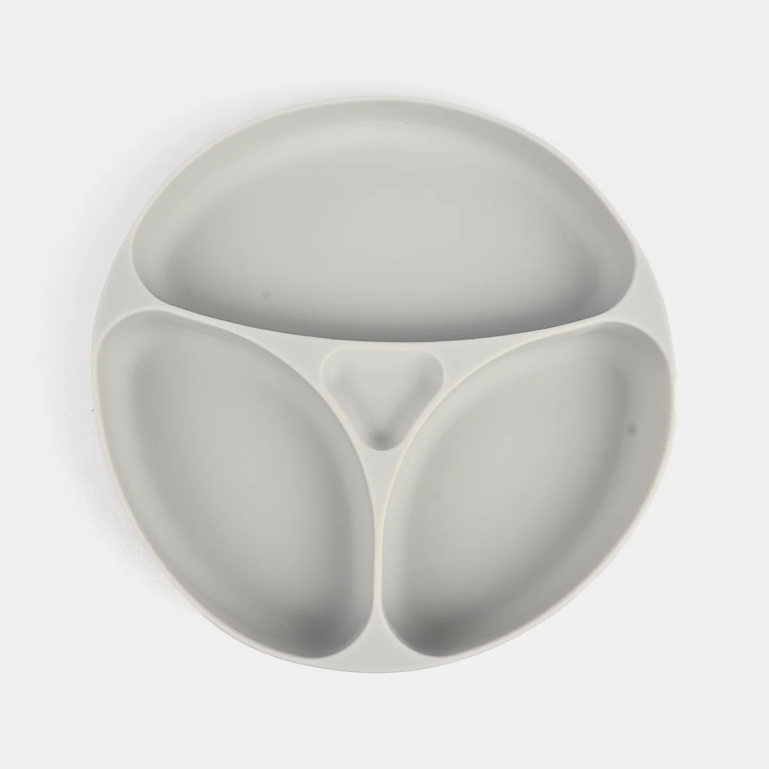 Baby Silicone Divided Plate with Spoon & Fork - Image 2