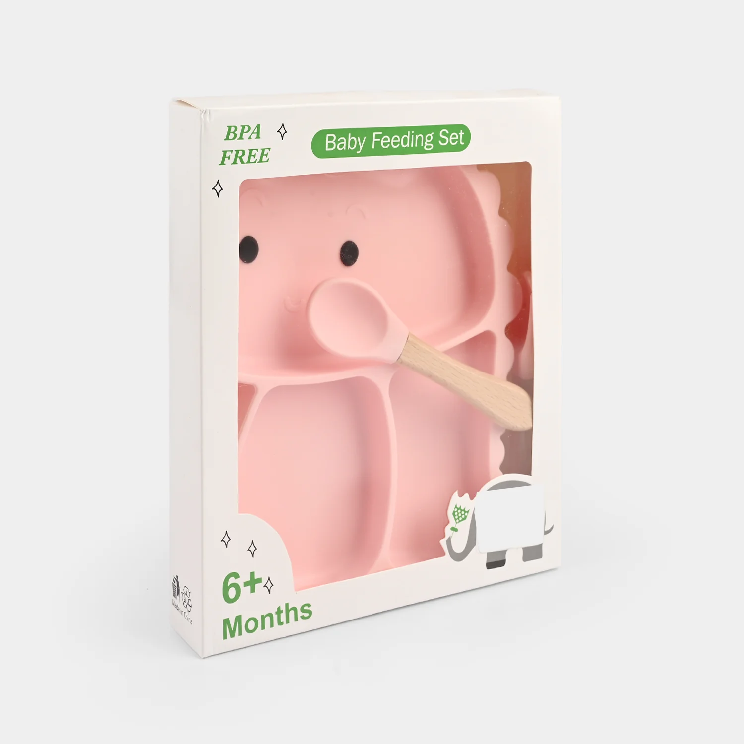 Baby Silicone Plate with Fork & Spoon Set - Image 3