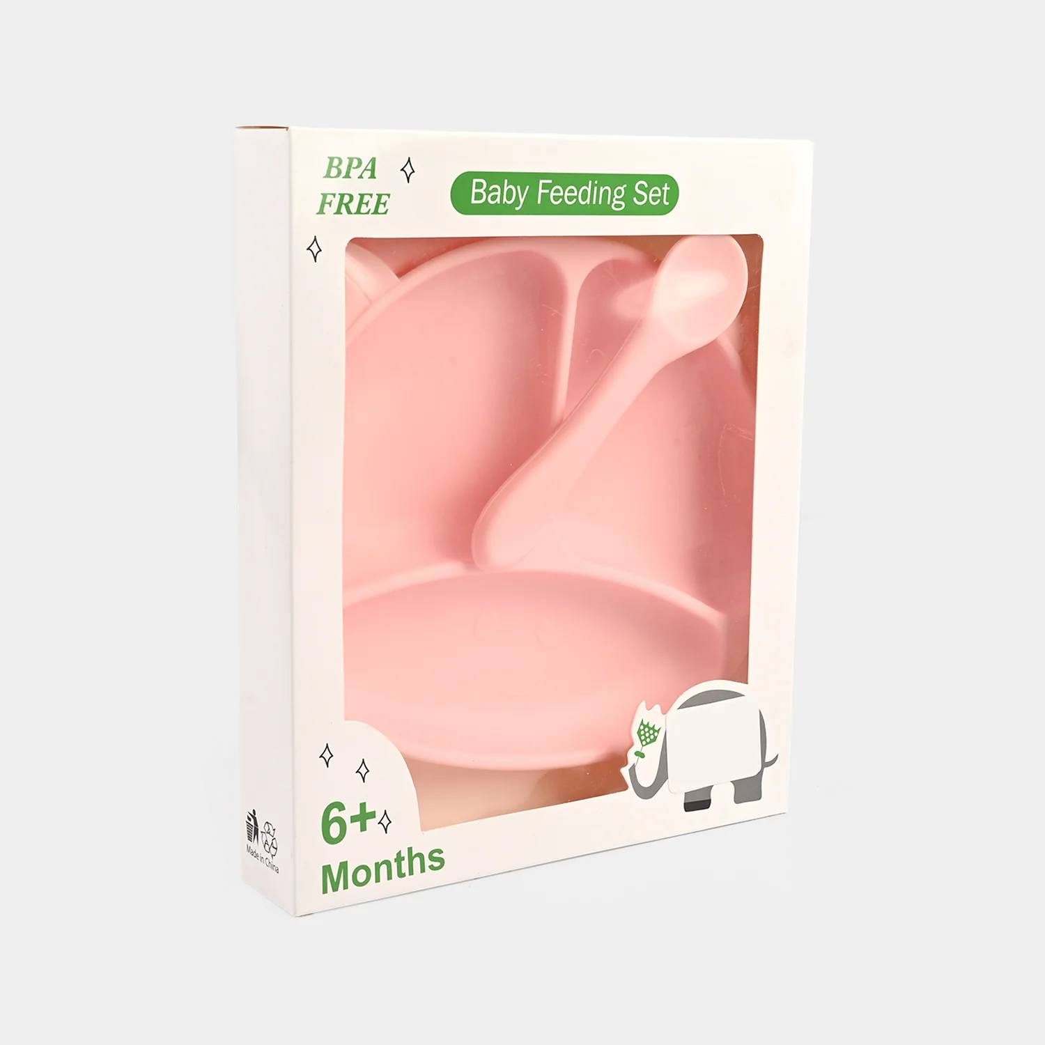 Baby Silicone Plate with Fork & Spoon Set - Image 3