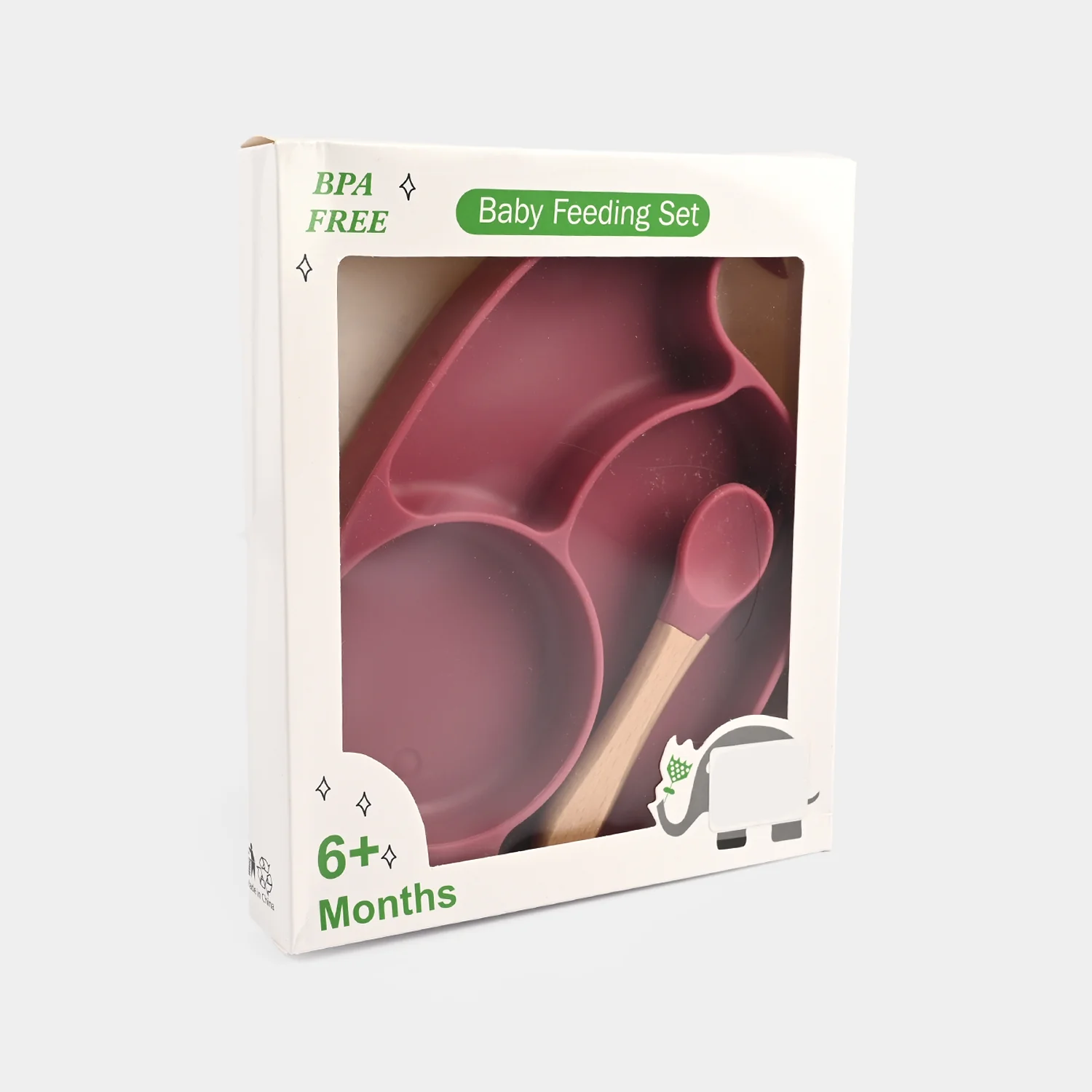 Baby Silicone Plate with Fork & Spoon Set - Image 3
