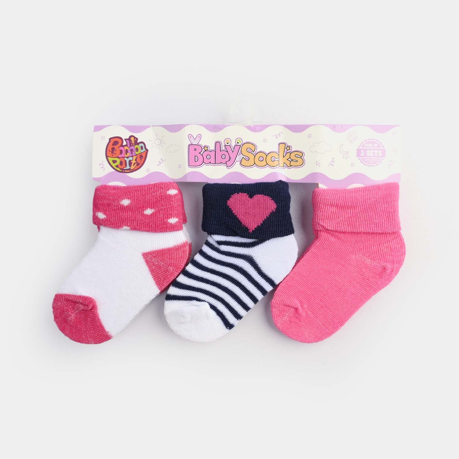 BABY SOCKS PACK OF 3 6-12 |M 64 - Image 2