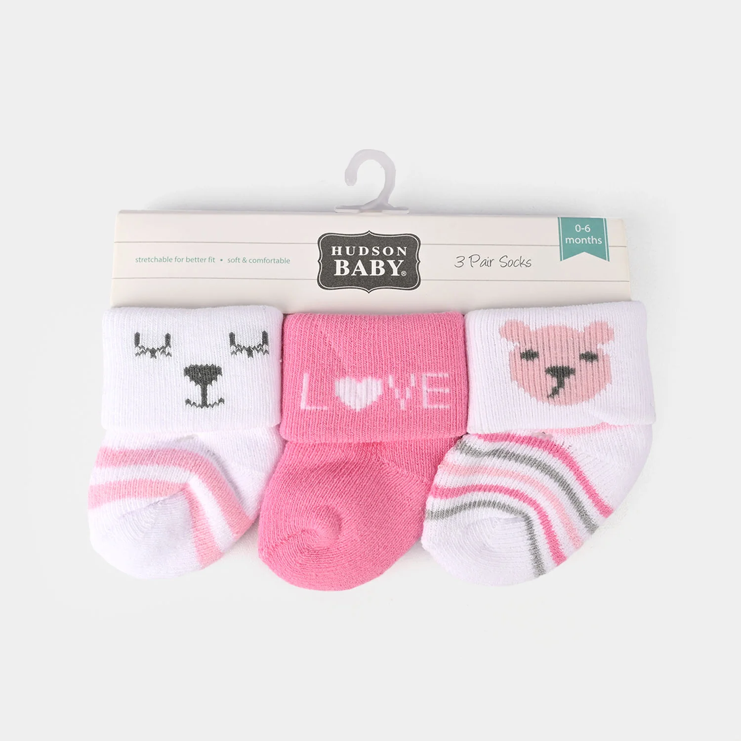 Infant Baby Socks Pack Of 3 Pair | 0-6M - Image 3