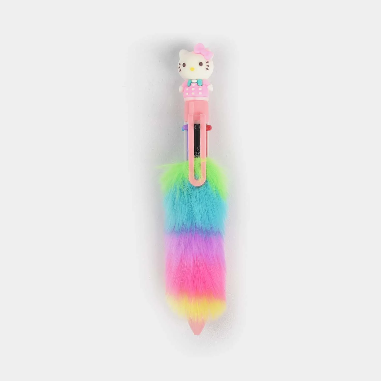 6-in-1 Character Fur Ballpoint Pen