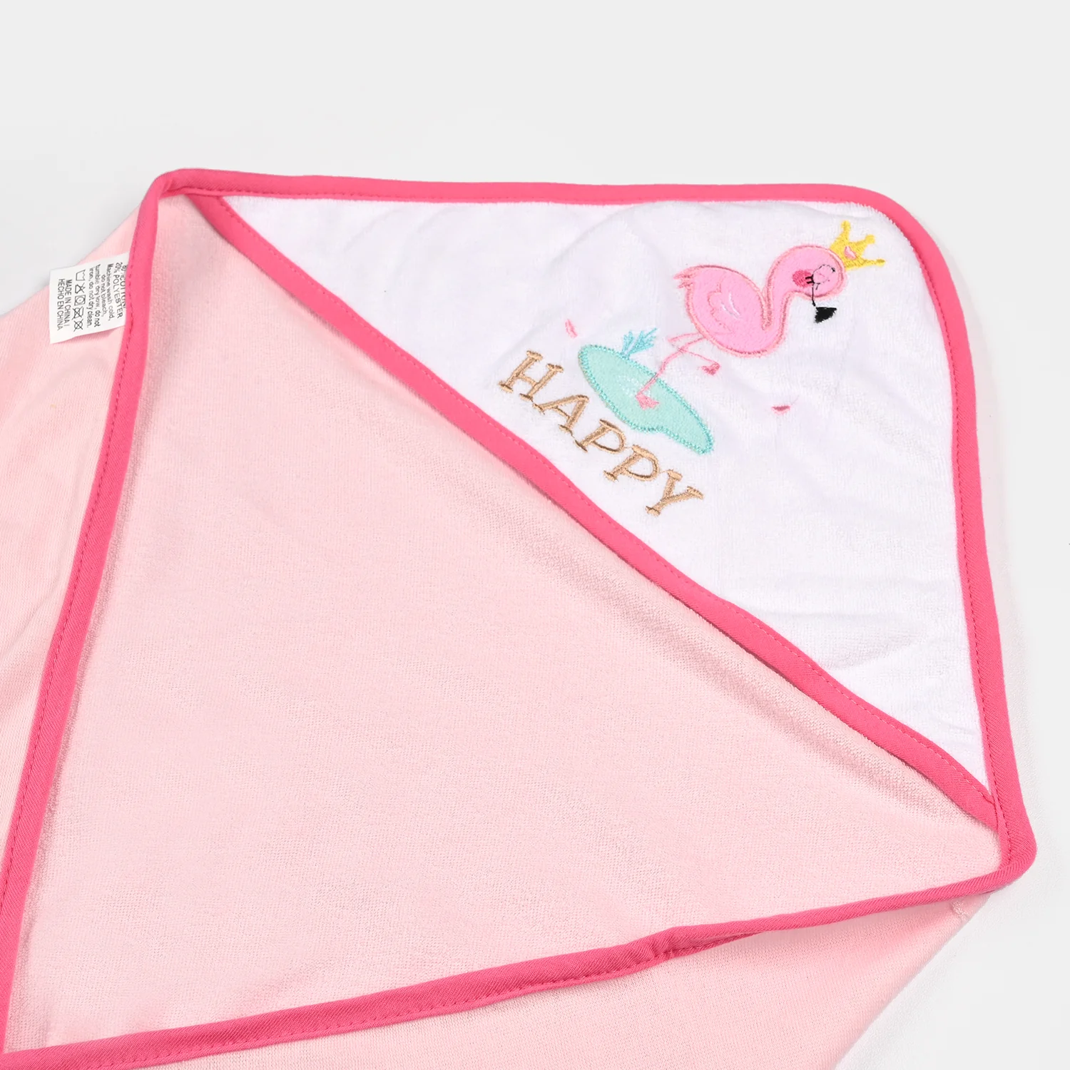 Baby Hooded Bath Towel + 5 PCs Face Towel - Image 2