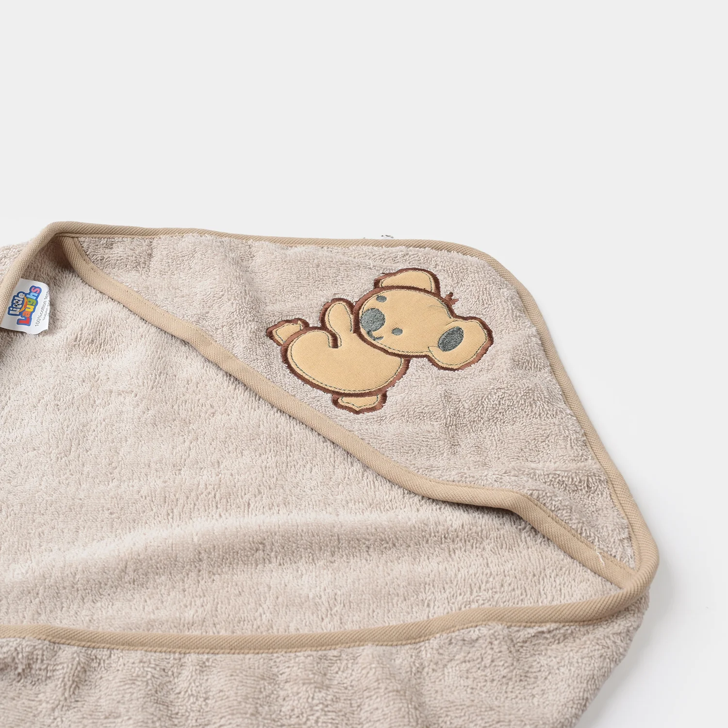 BABY HOODED BATH TOWEL SET | 975-BROWN BEAR - Image 4