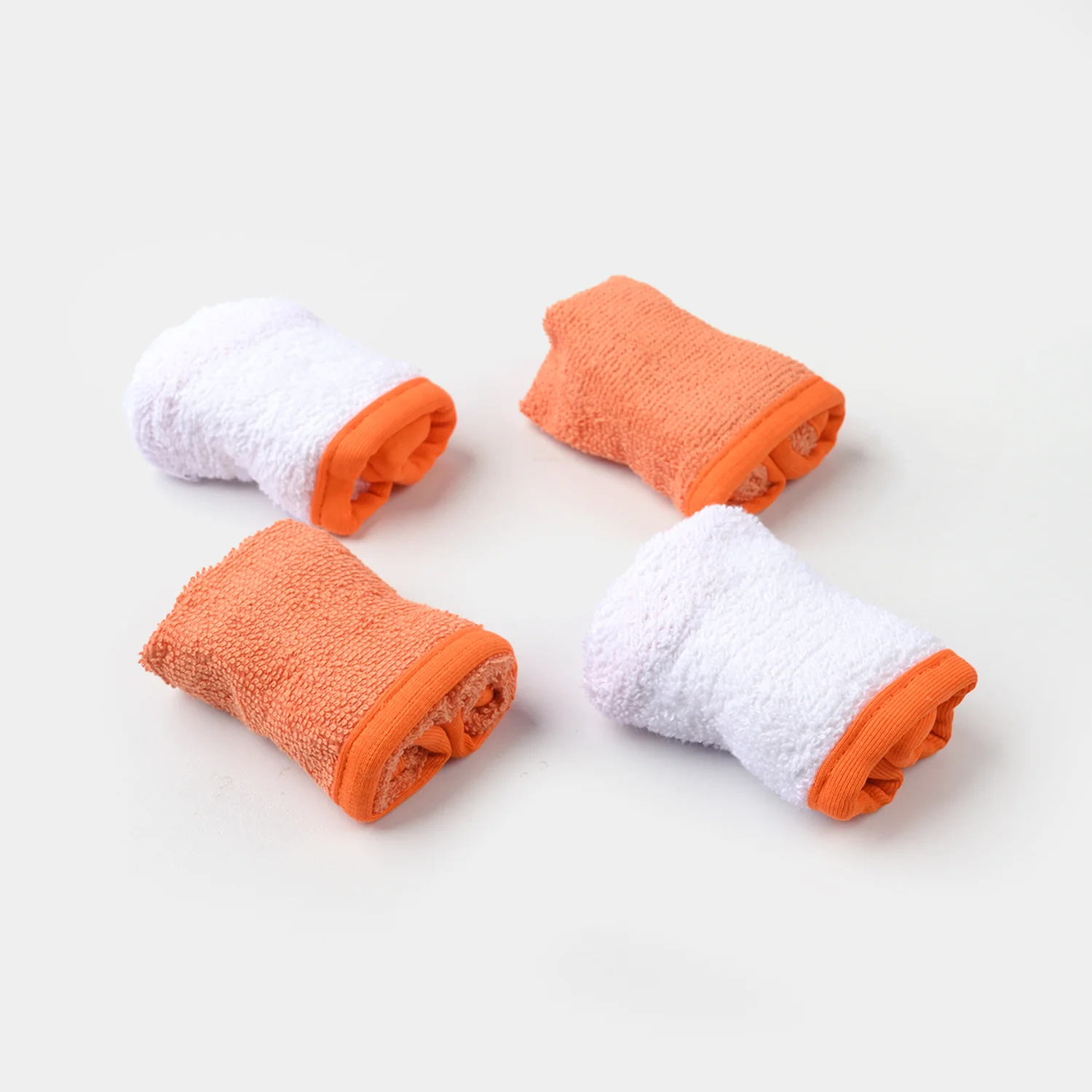 BABY HOODED BATH TOWEL SET | 975-ORANGE HEART - Image 2