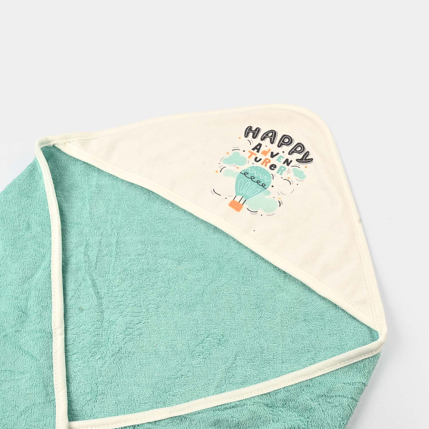 Bath Towel Green Happy Adventure - Image 2