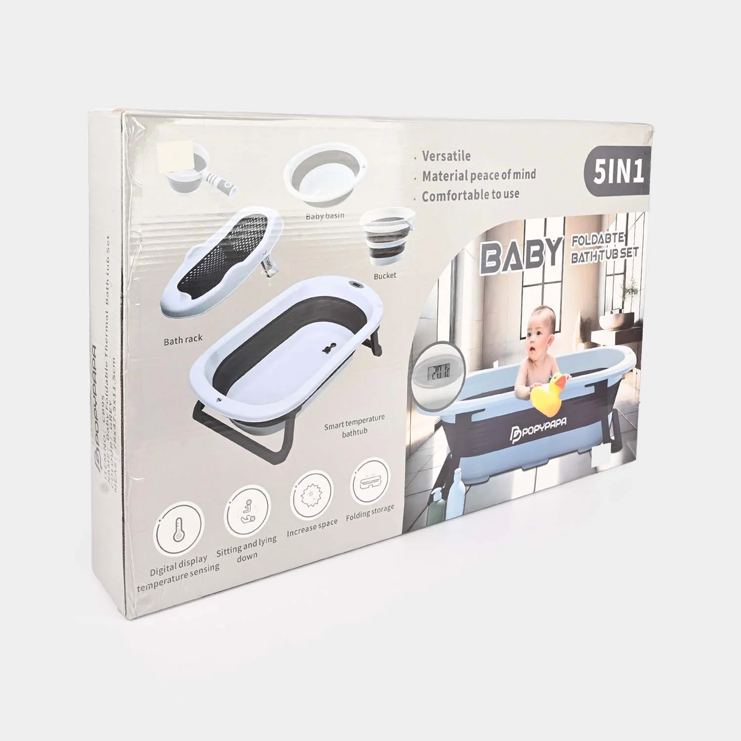 Baby Foldable Bath Tub Set