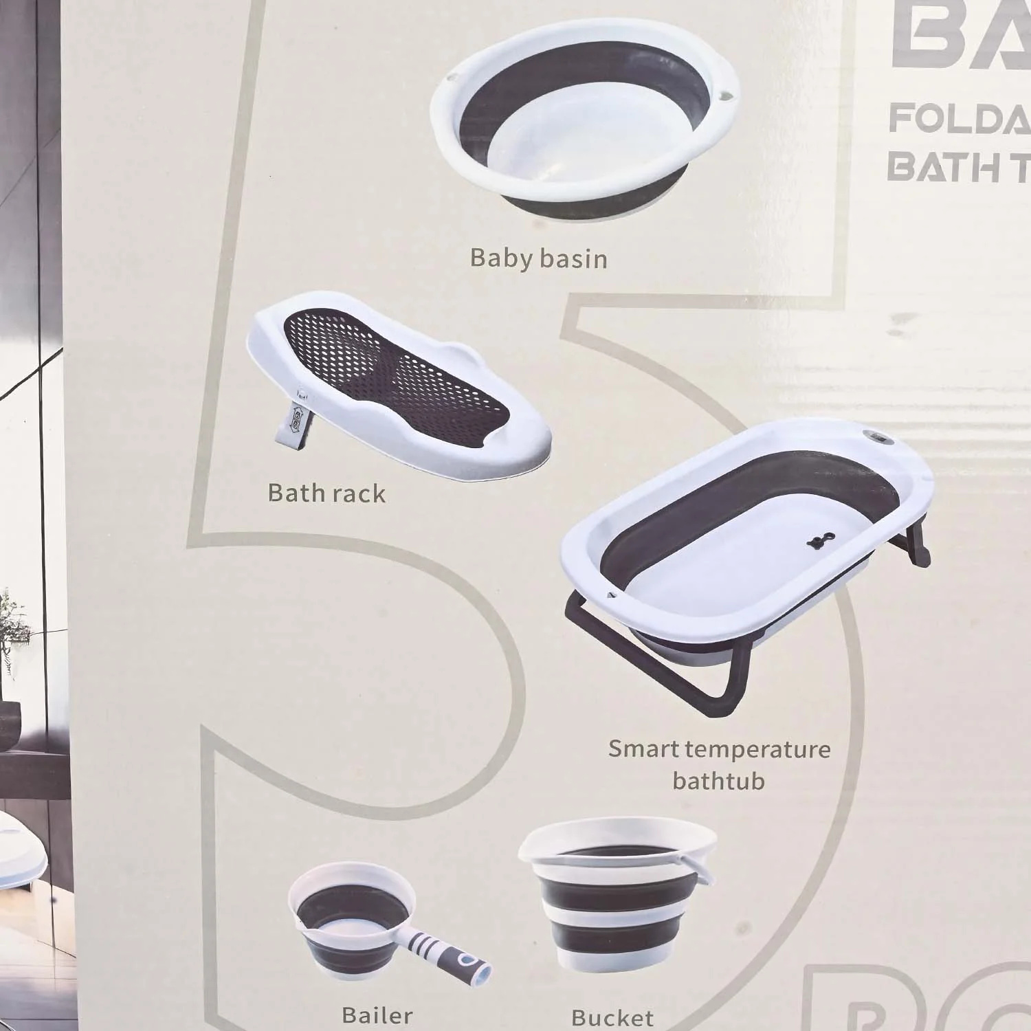 Baby Foldable Bath Tub Set - Image 4