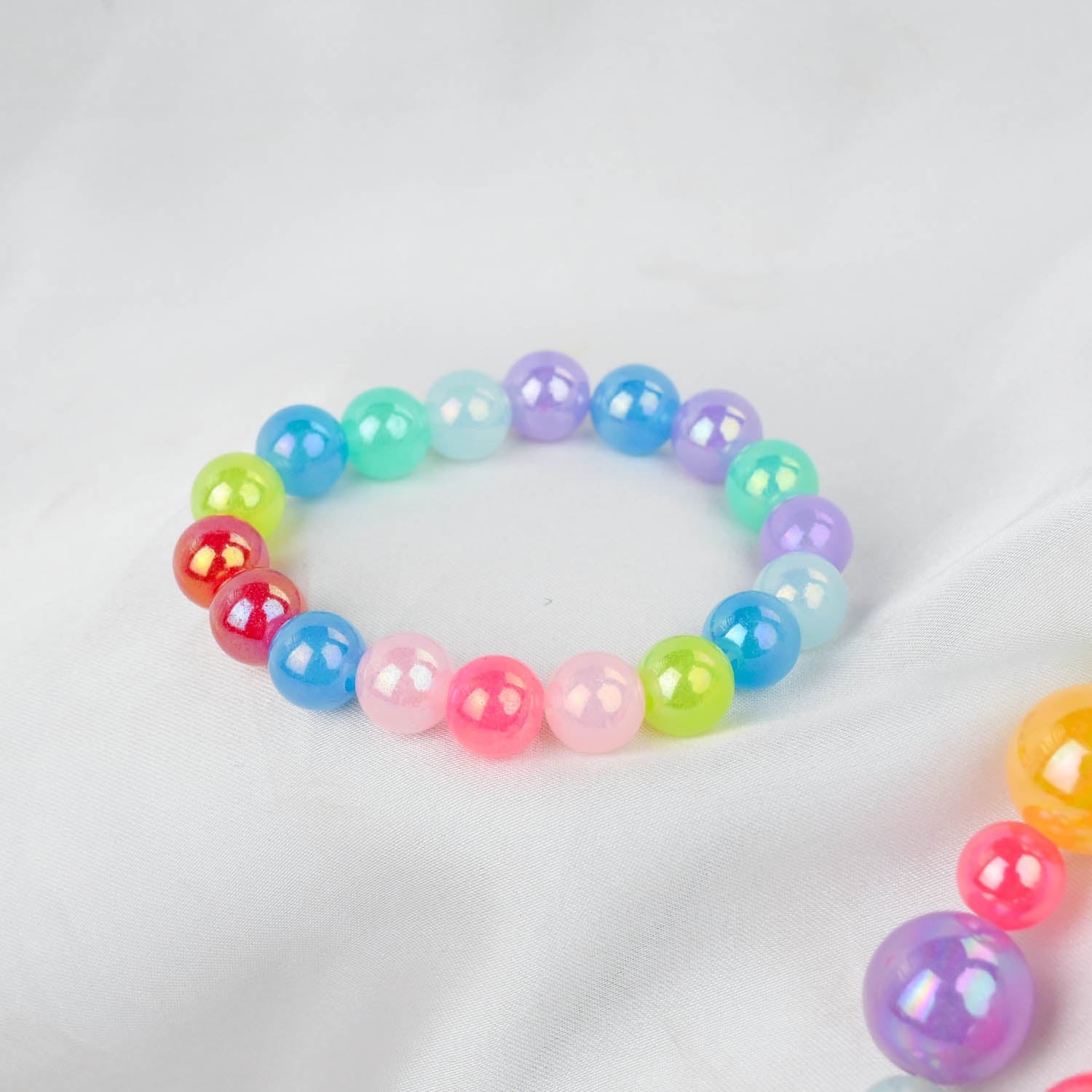 GIRLS CHARM BEADED NECKLACE & BRACELET - Image 2