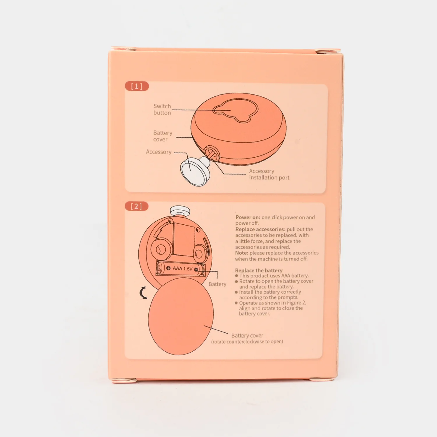 Electric Baby Nail Trimmer Polisher | Peach 2735 - Image 6