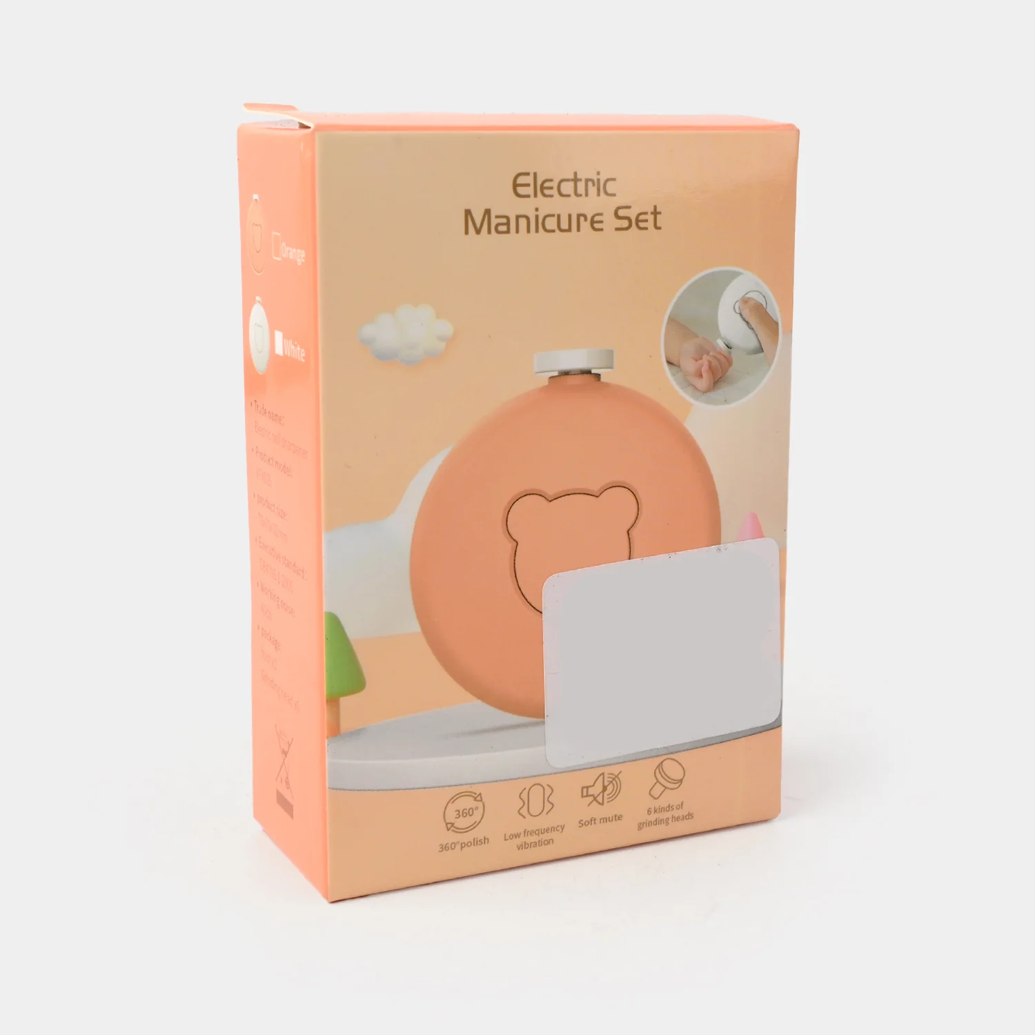 Electric Baby Nail Trimmer Polisher | White 2735 - Image 3