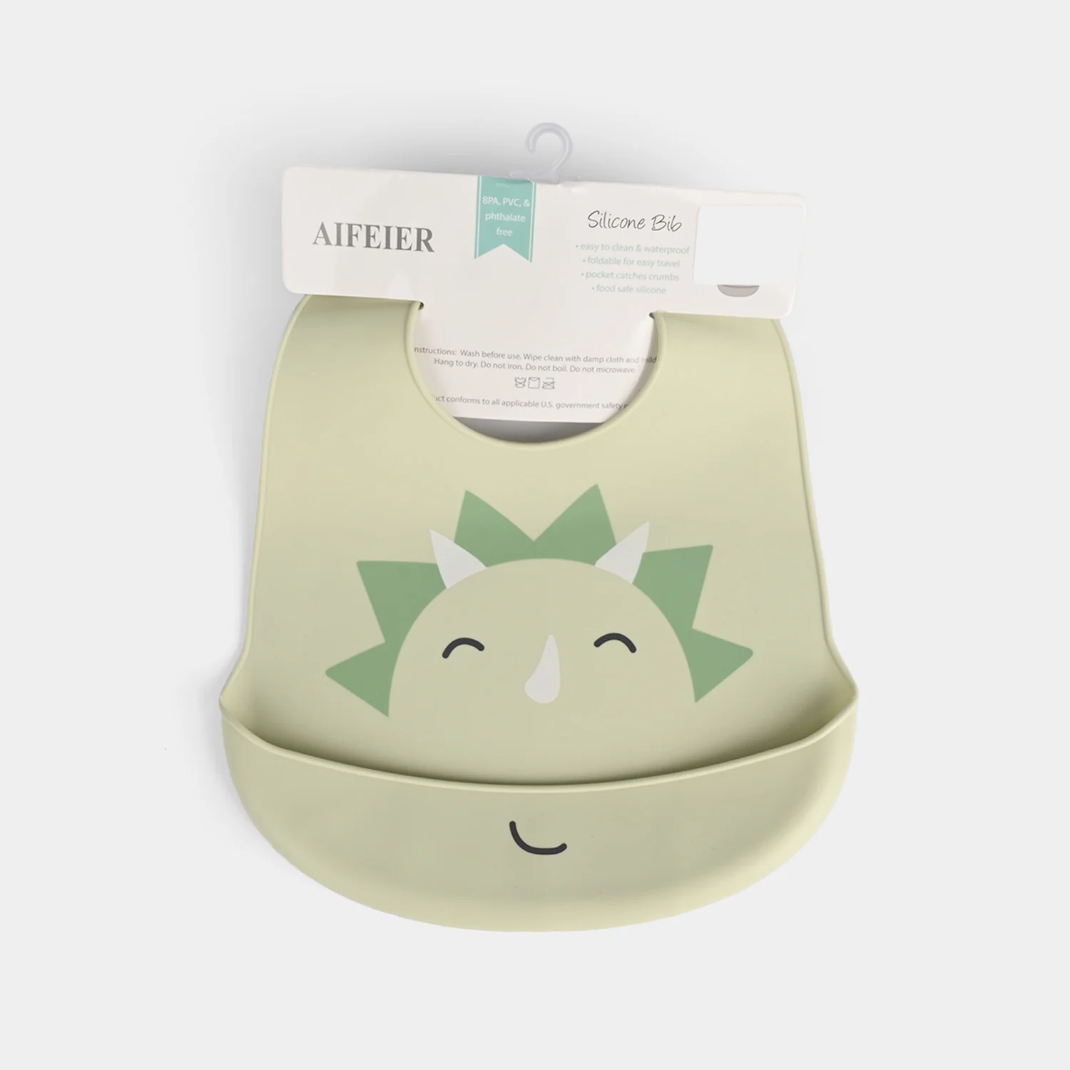 Silicone Baby Feeding Bib - Image 3