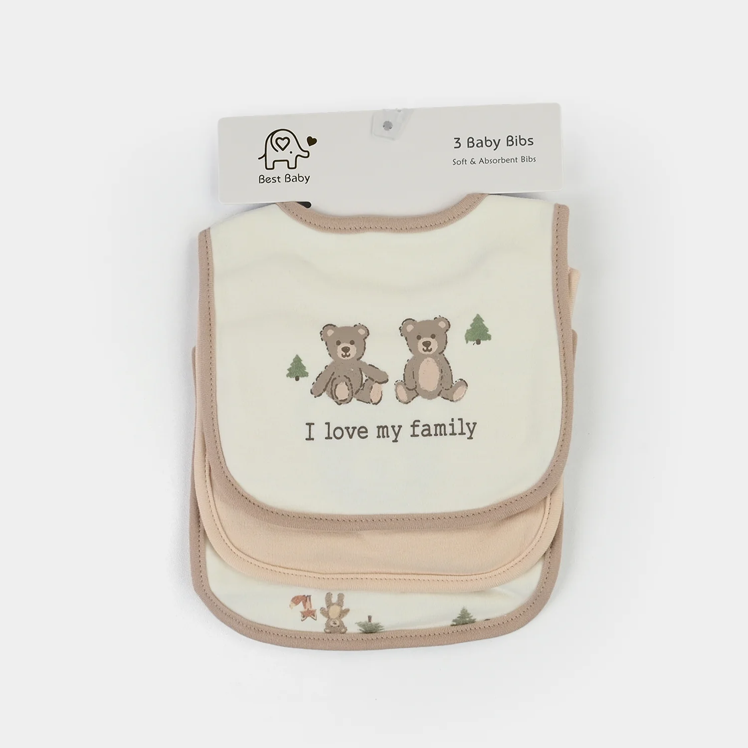Baby Bib Pack OF 3PCs | 0M+ - Image 3