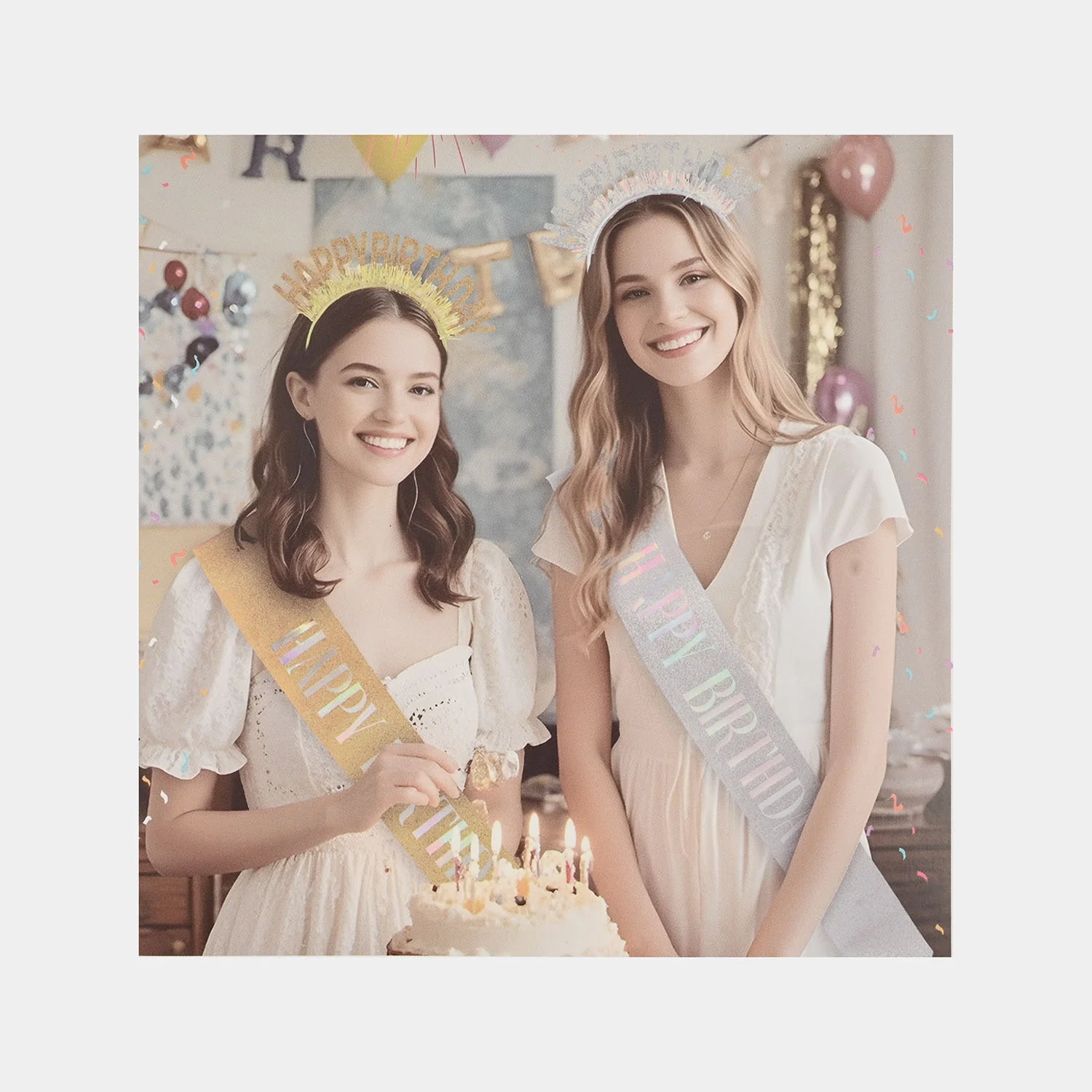 Birthday Sash and Hair Band Set - Image 4