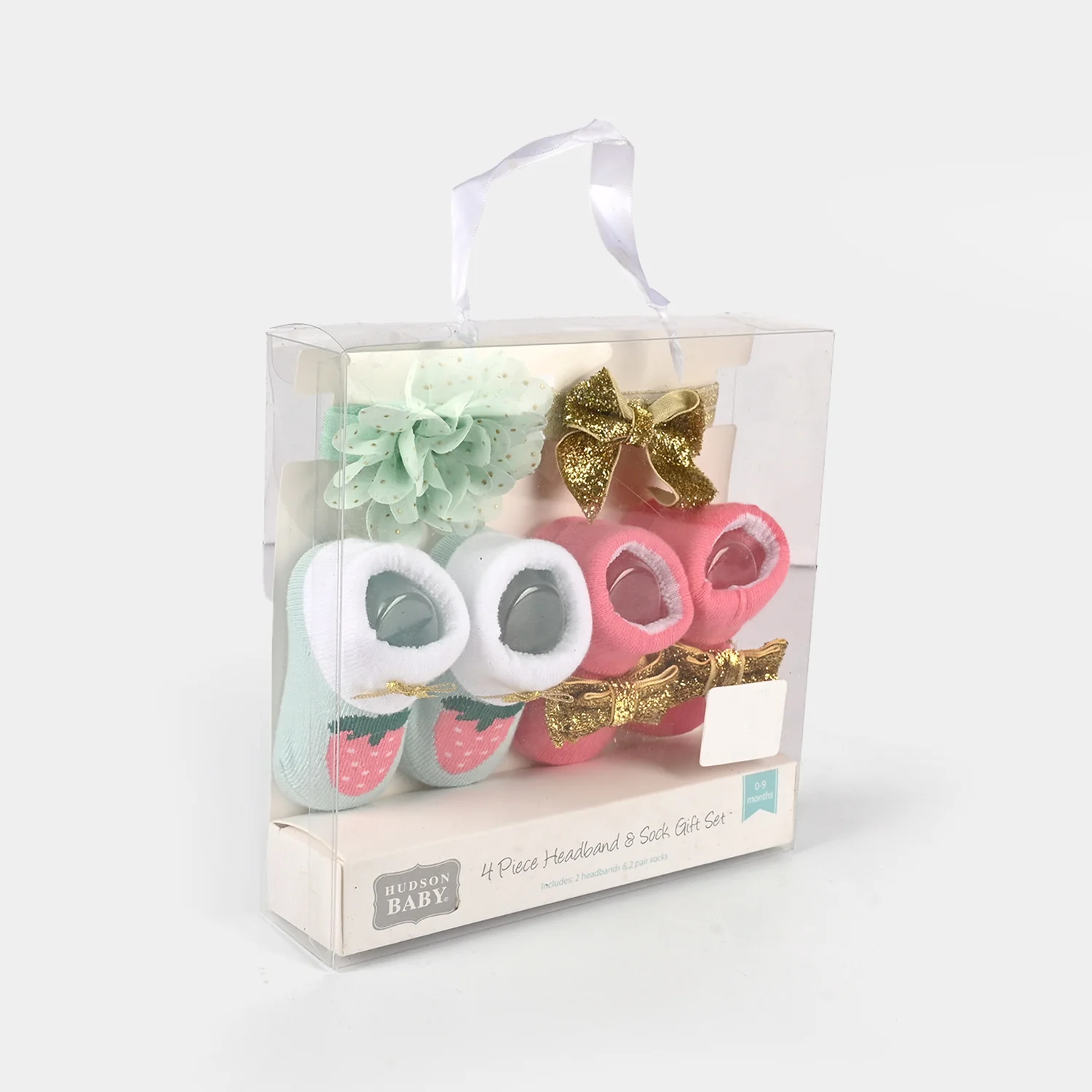 Baby 4-Piece Headband & Sock Gift Set - Image 2