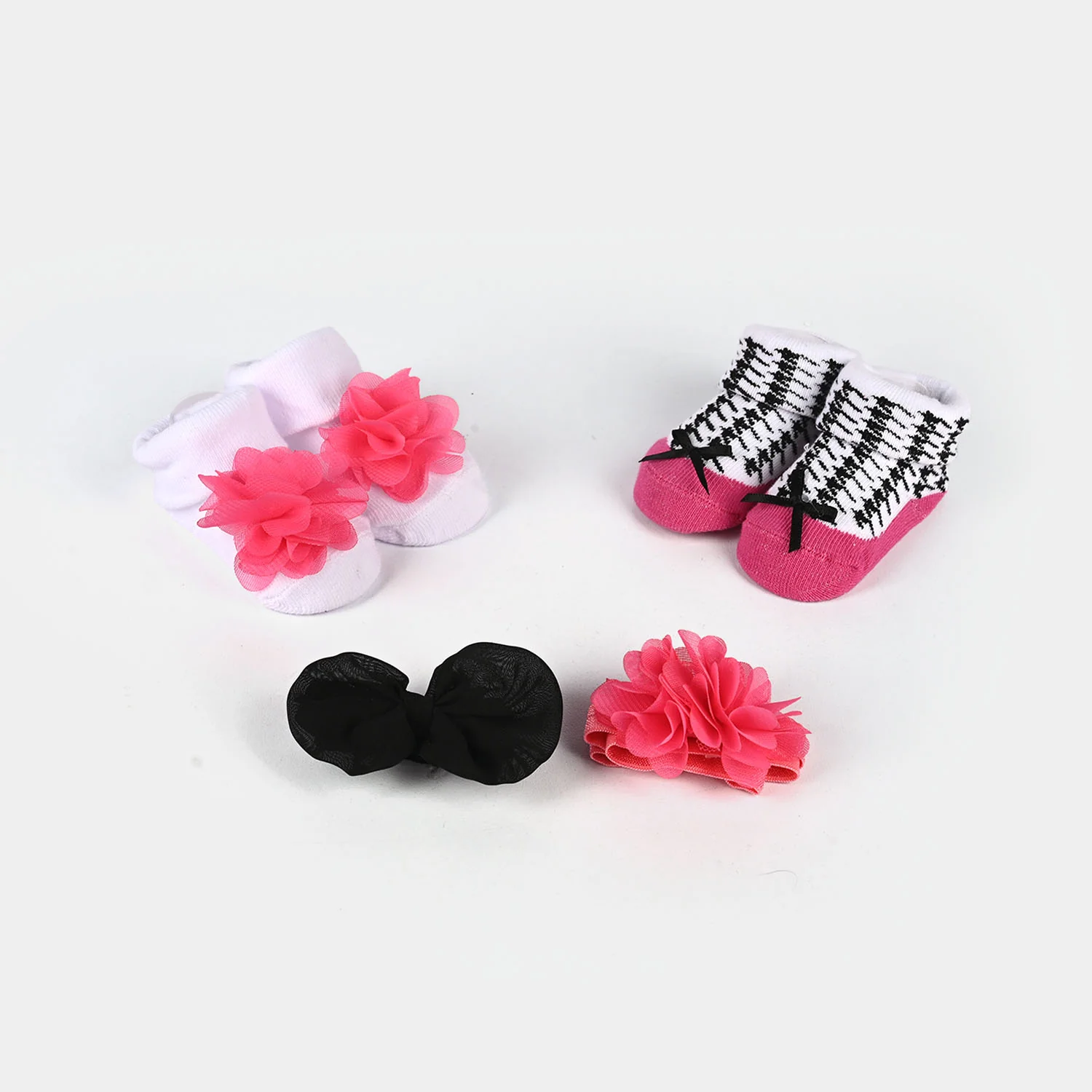 Baby 4-Piece Headband & Sock Gift Set