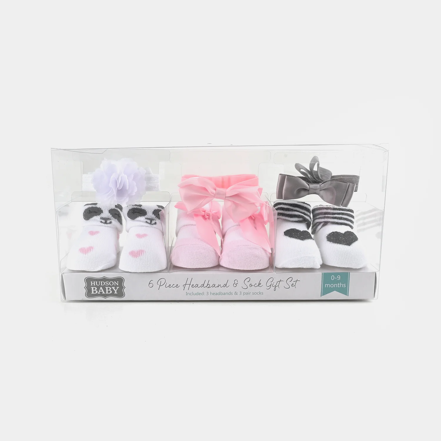 BABY BOOTIES AND HEADBANDS 6PCS SET - Image 2