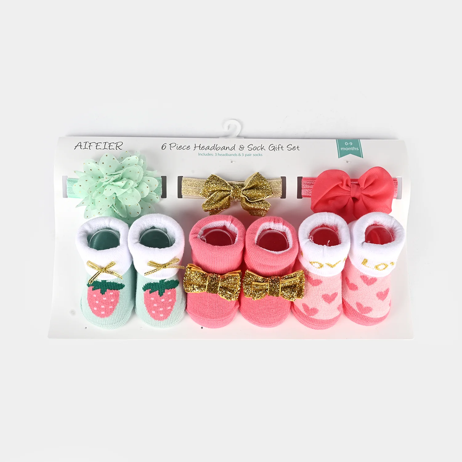 Baby Booties With Ribbon Pack of 3 - Image 2