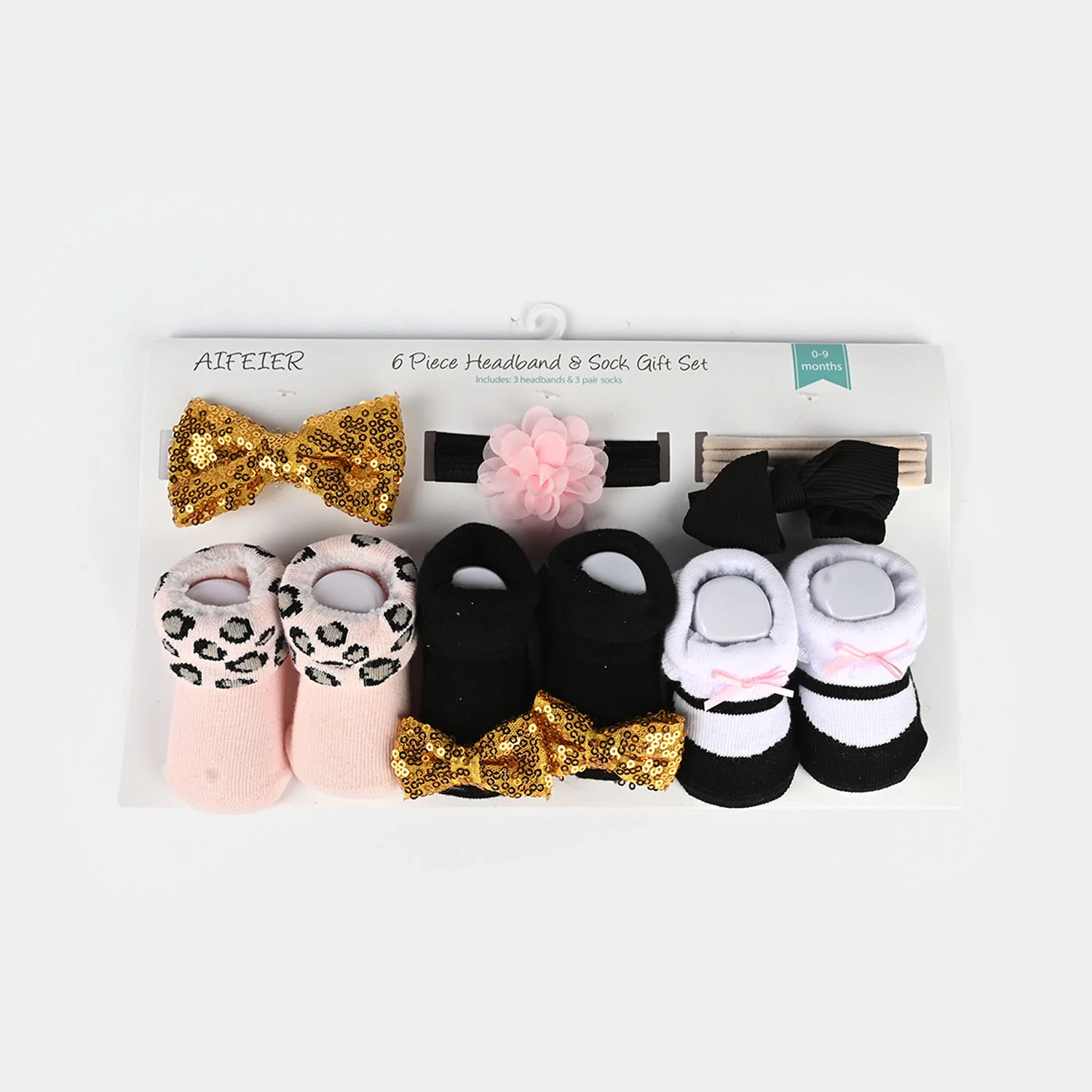 Baby Booties With Ribbon Pack of 3 - Image 2