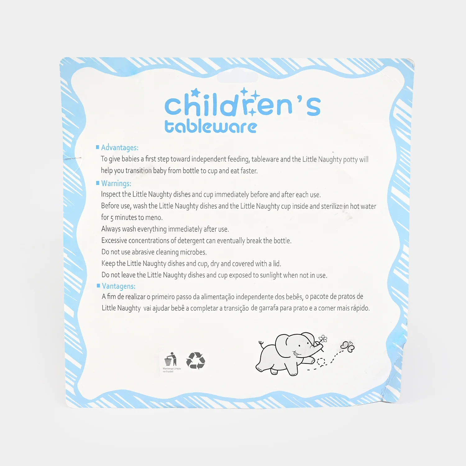 Baby Tableware Feeding Set - 911-blue - Image 5