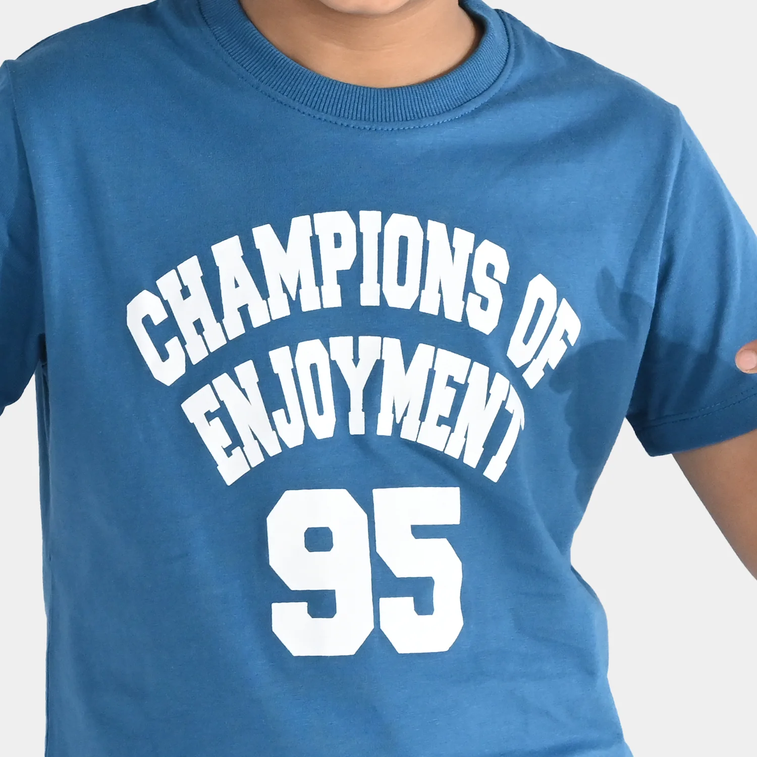 Boys Jersey/Terry 2 Piece Suit Champions - Blue - Image 2