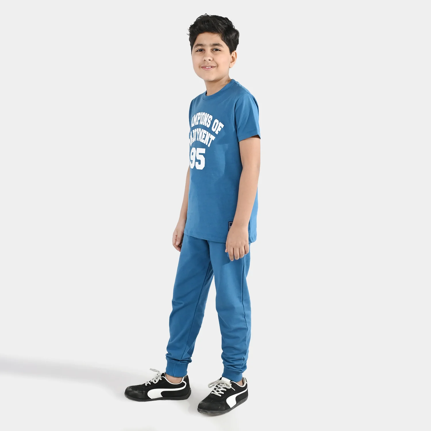 Boys Jersey/Terry 2 Piece Suit Champions - Blue - Image 4
