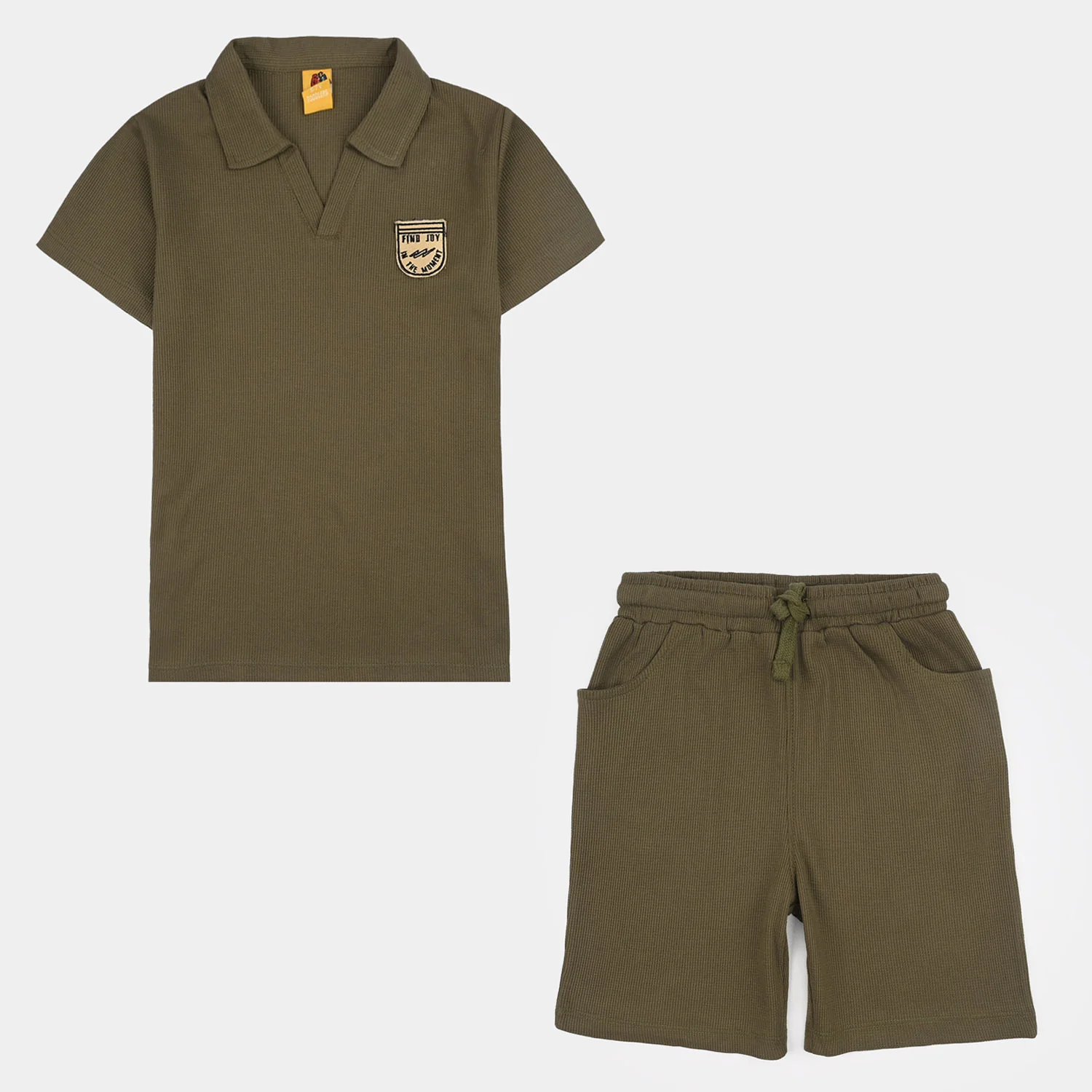 Boys Thermal 2-Piece Suit (Find Joy) - Green - Image 3