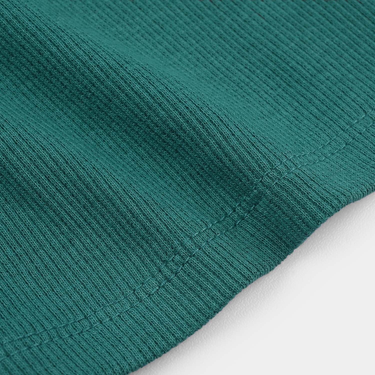 Boys 2x1 Rib Half-Sleeve T-Shirt (Wave Doctor) - Green - Image 3