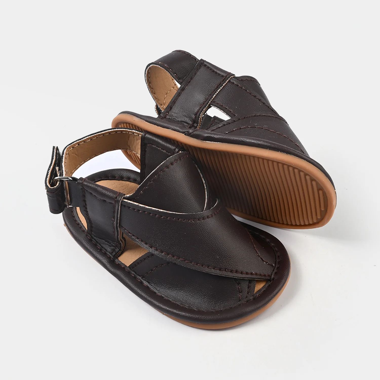 Boys Shoes 222-38-BROWN - Image 2