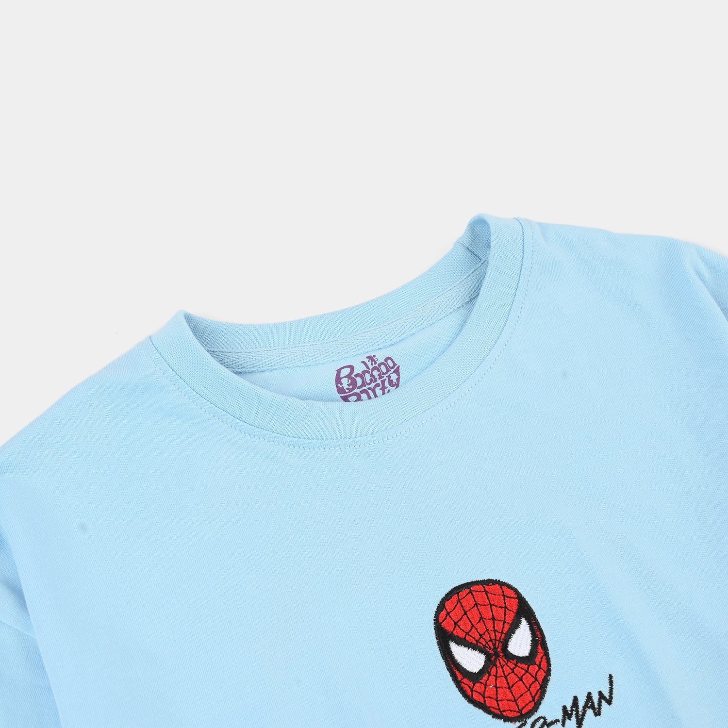 Boys Cotton T-Shirt Jersey Character– Sky Blue - Image 2
