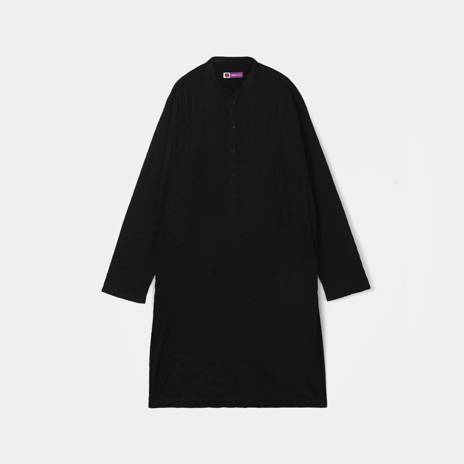 Boys Cotton Basic Kurta (Chicken) - Black