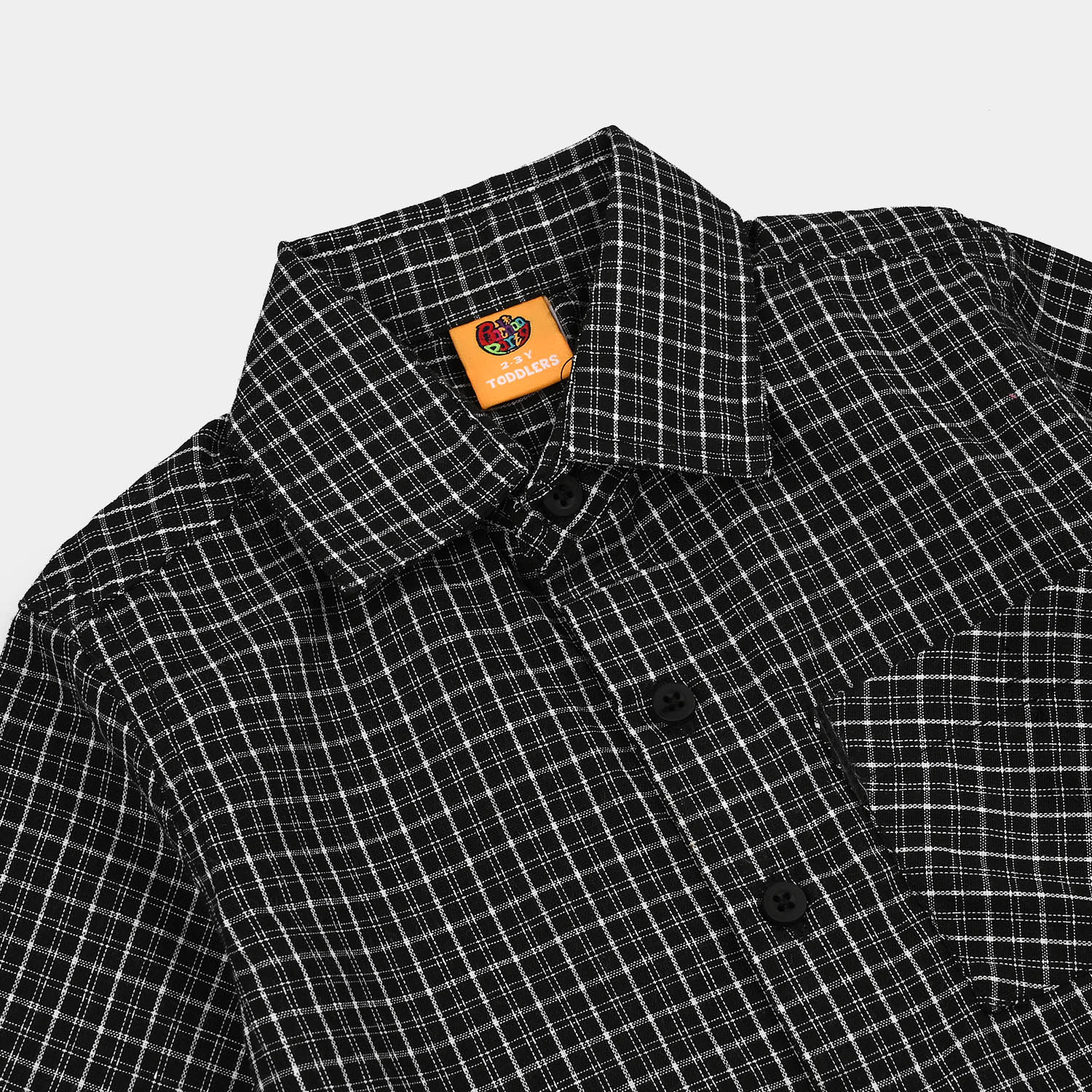 Boys Cotton Casual Shirt H/S Awesome-BLACK - Image 2
