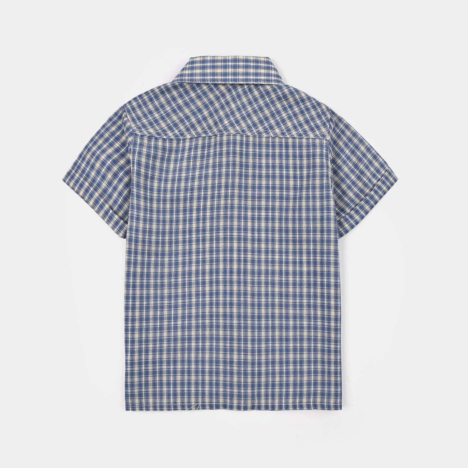 Boys Cotton Casual Shirt H/S Find Your Adventure-BLUE - Image 5