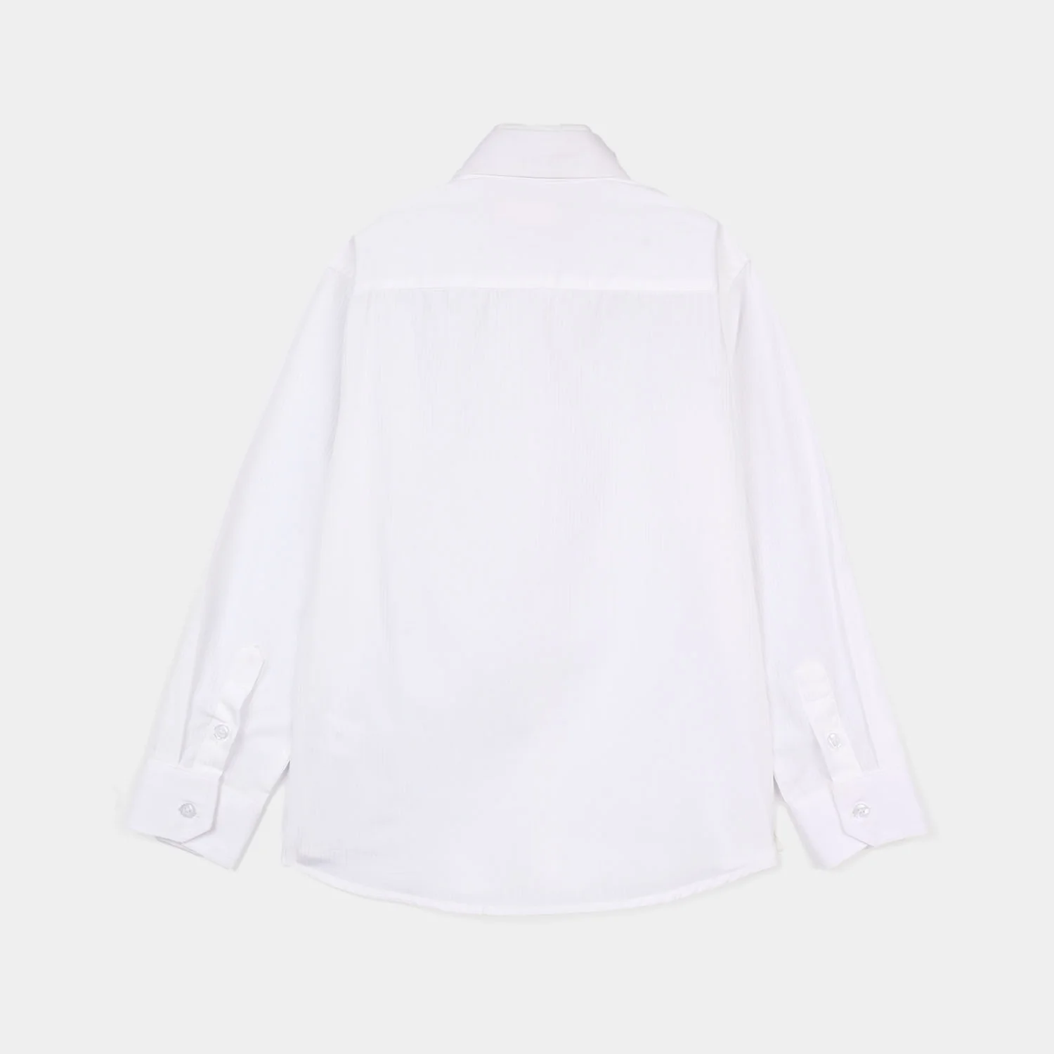 Boys Cotton Formal Shirt - White - Image 3