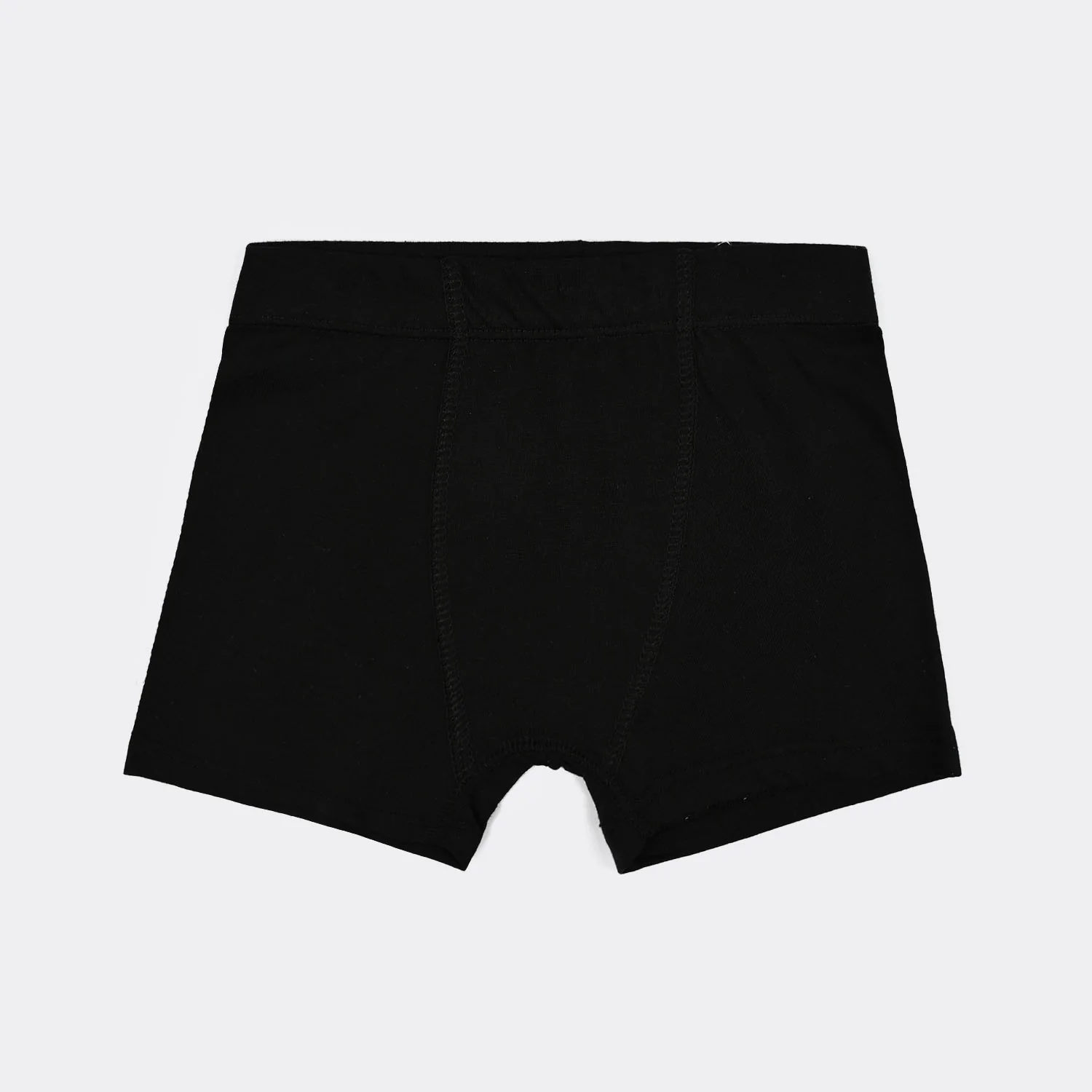 Boys Cotton Jersey Boxer-Basic-01-Black.White - Image 2