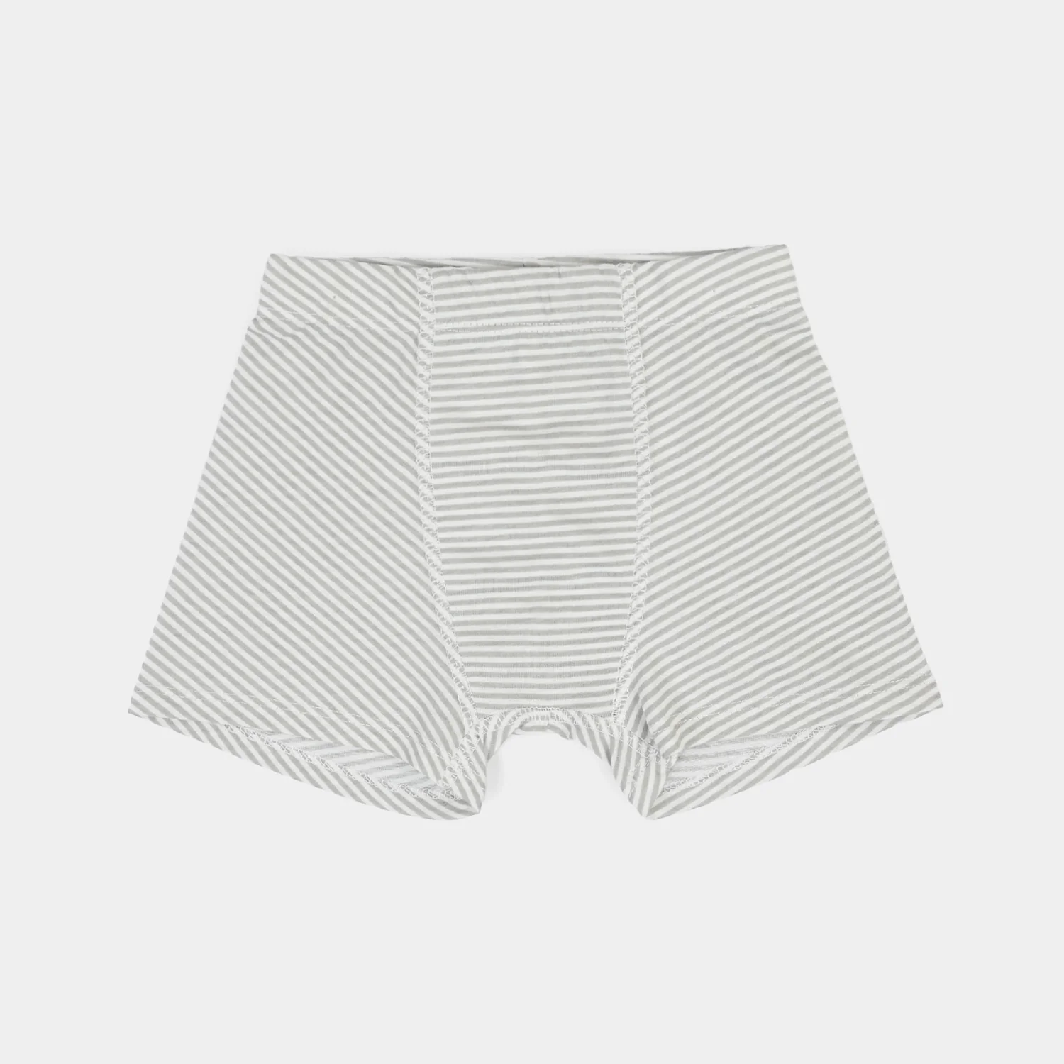 Boys Cotton Jersey Boxer Pack of 2 (Smile & Stripe) - Grey/Yellow - Image 2